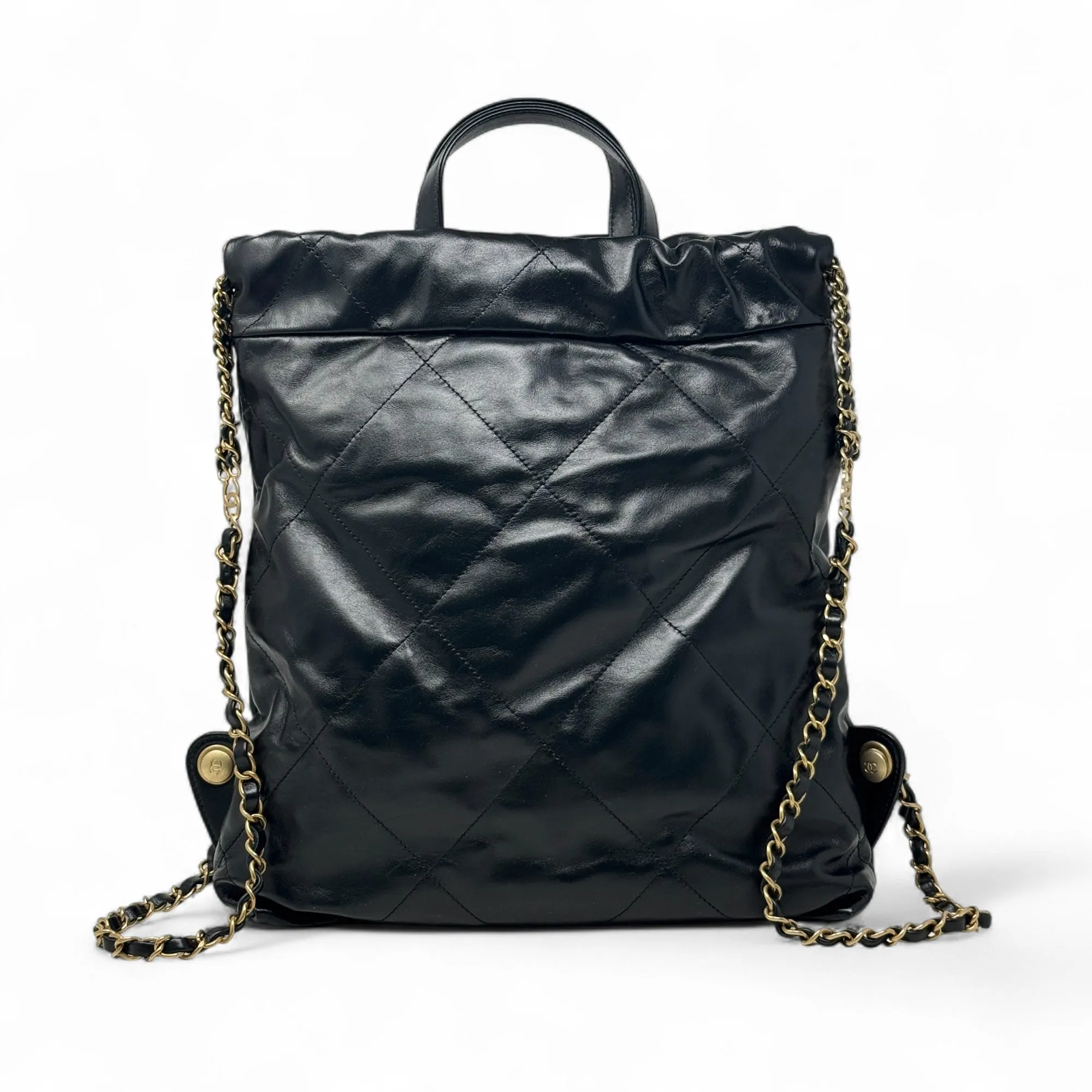 Chanel Black 22 Backpack