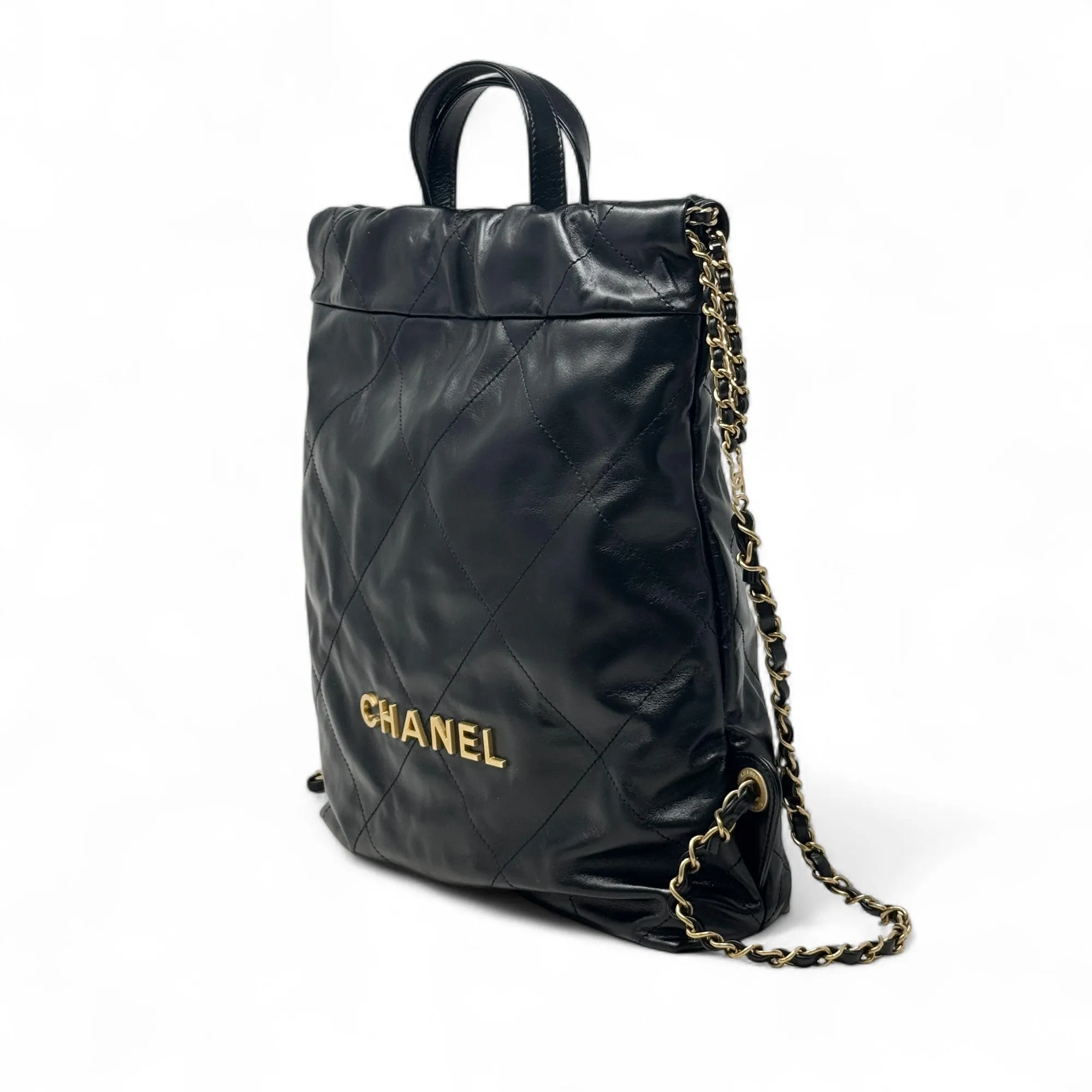 Chanel Black 22 Backpack