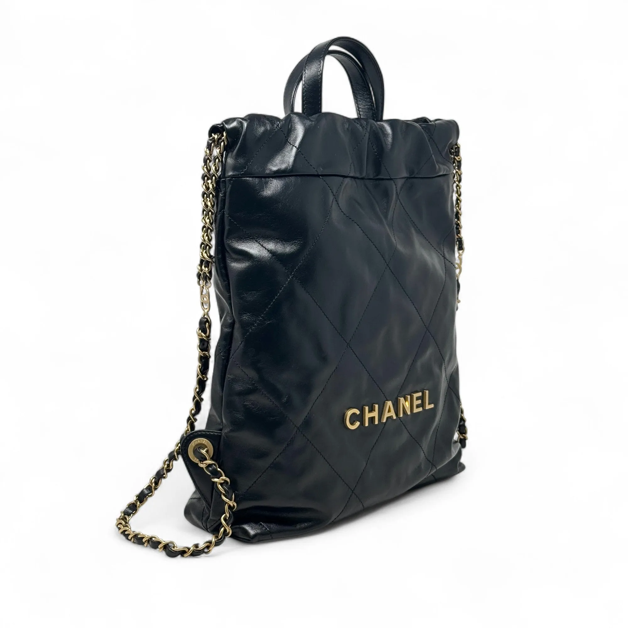Chanel Black 22 Backpack