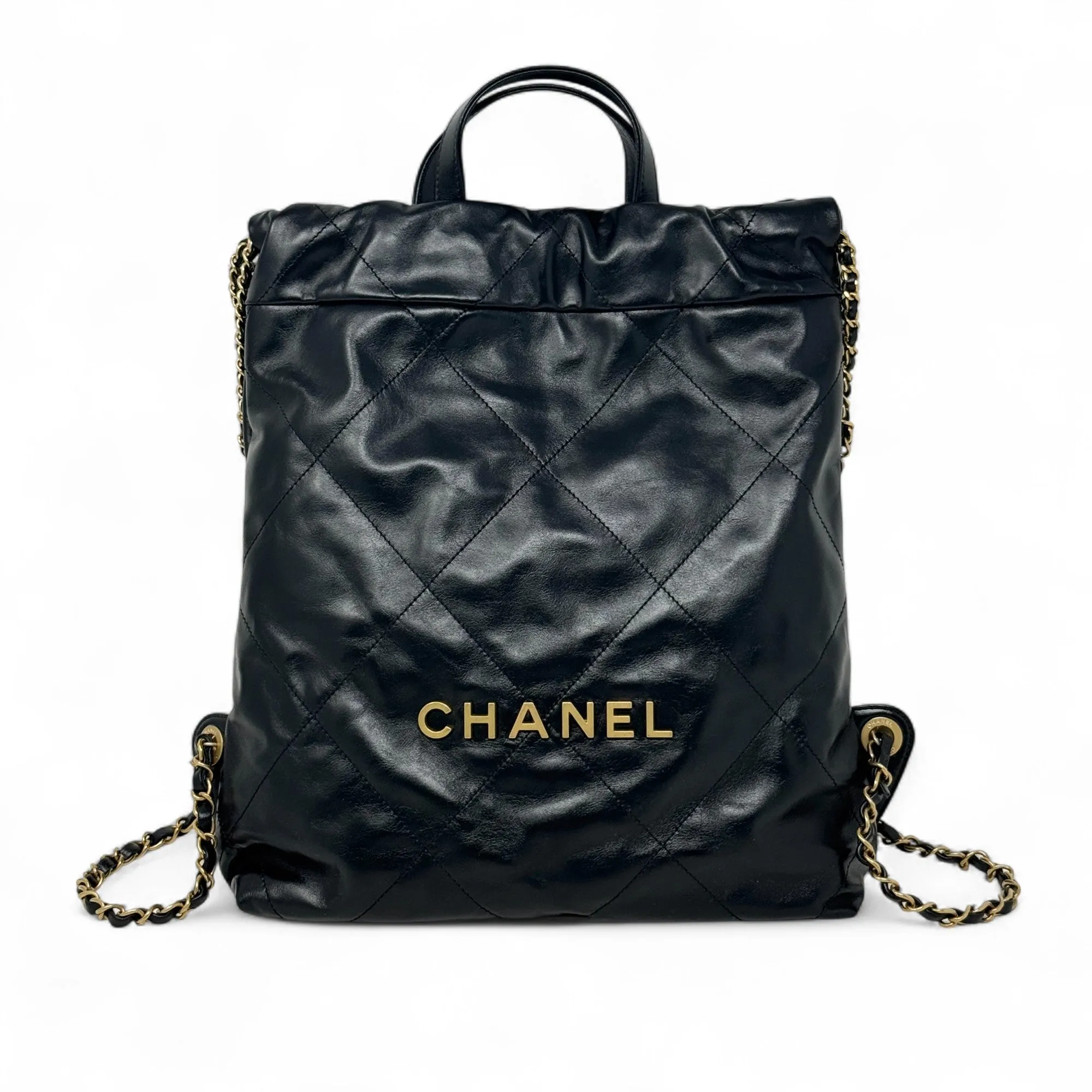 Chanel Black 22 Backpack
