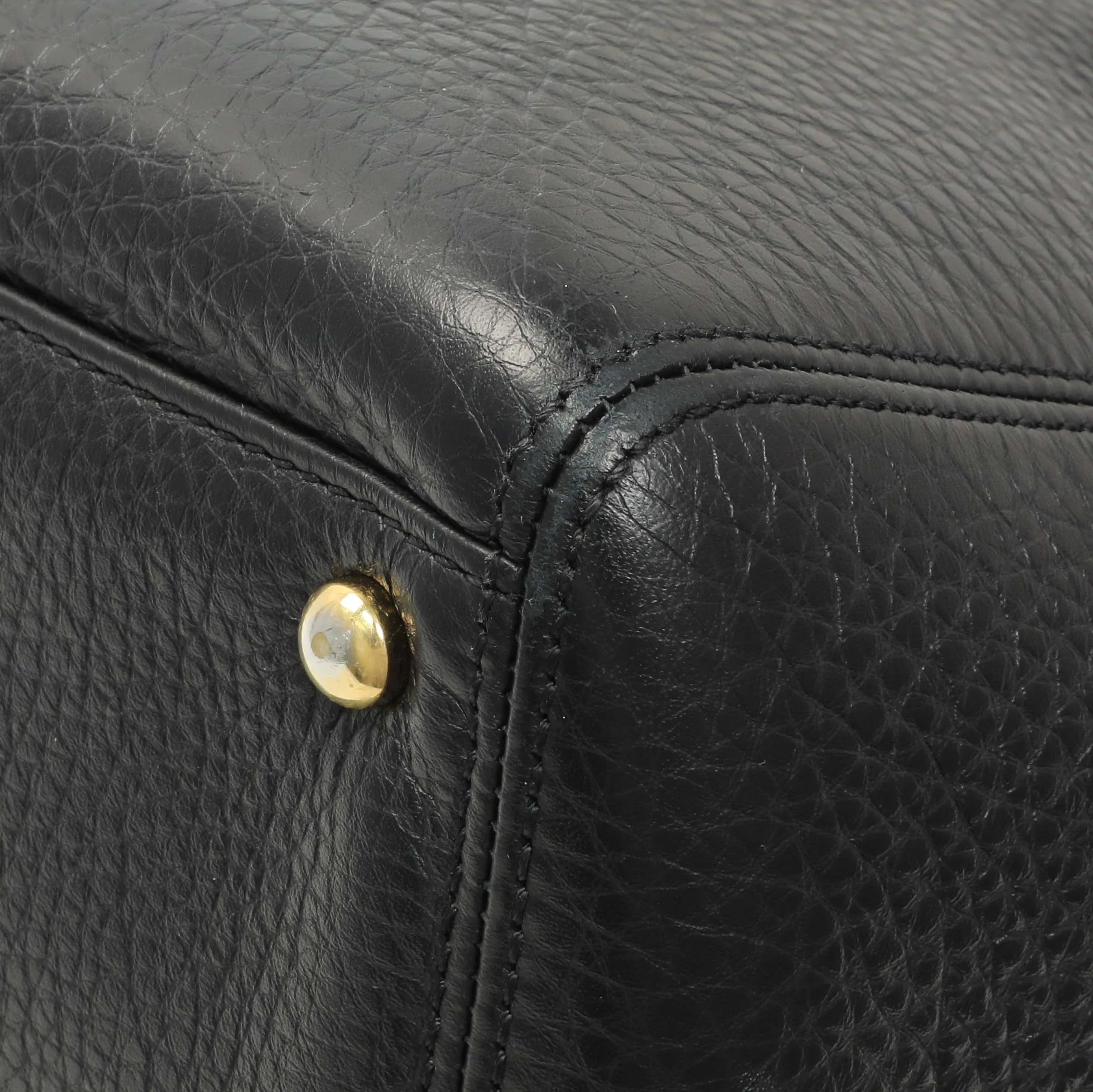 Chanel Black Calfskin Cerf Executive Shopper Tote