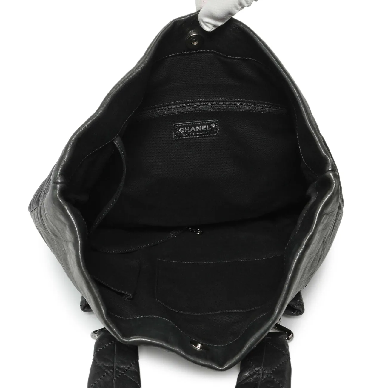 Chanel Black Lambskin 8 Knots Tote
