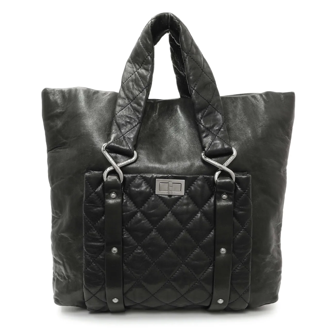 Chanel Black Lambskin 8 Knots Tote