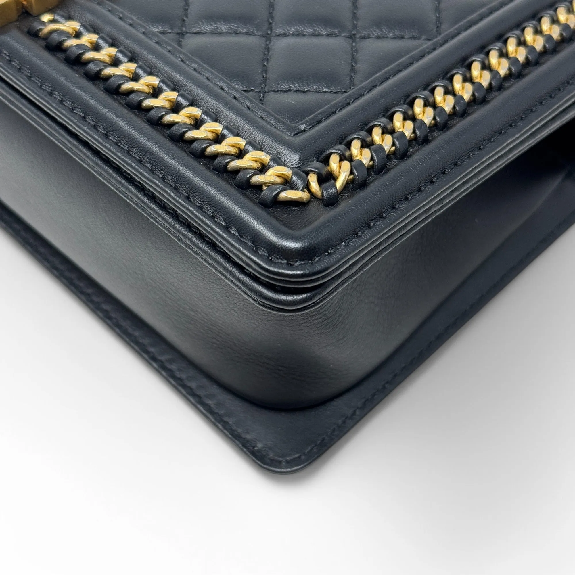 Chanel Black Medium Boy Top Handle