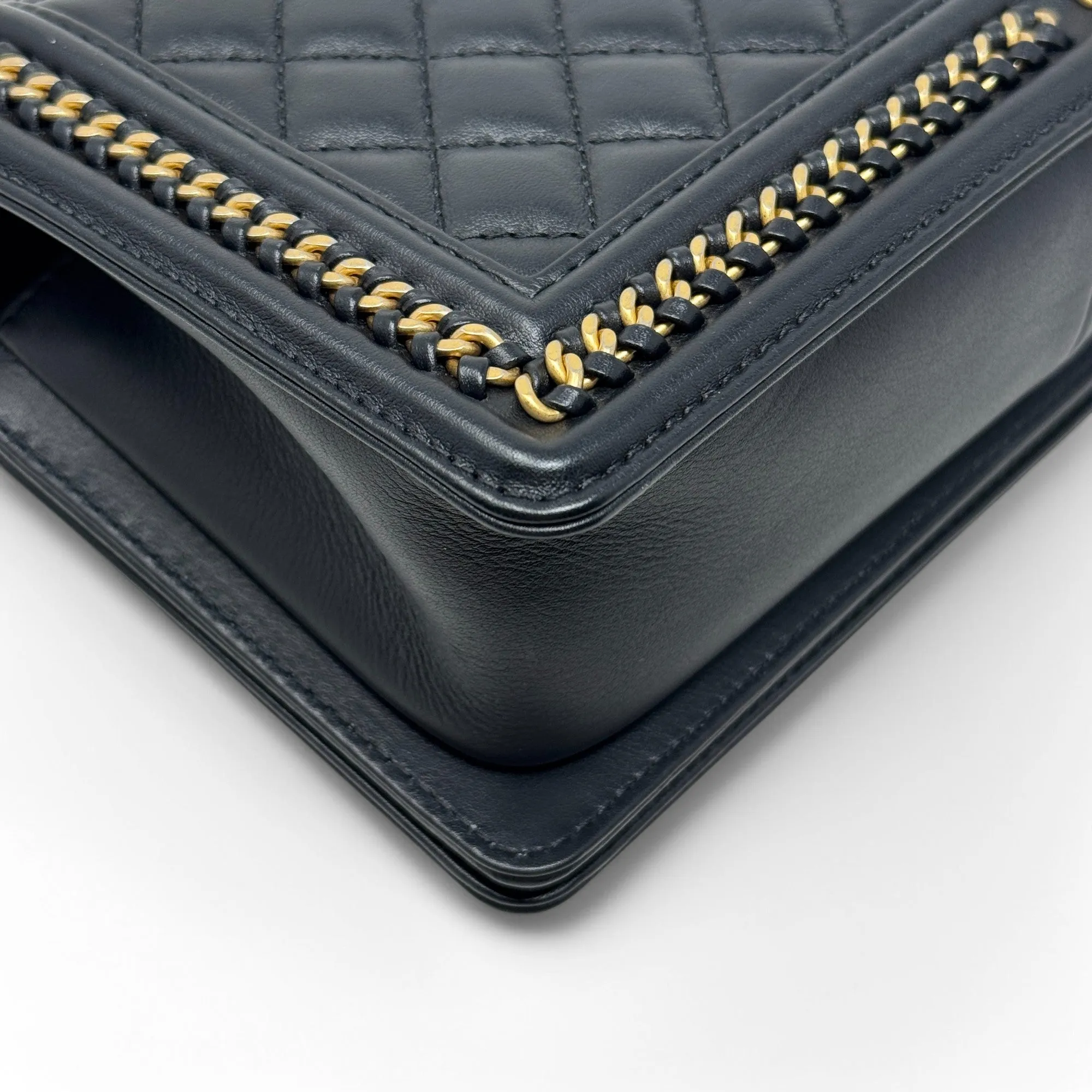Chanel Black Medium Boy Top Handle