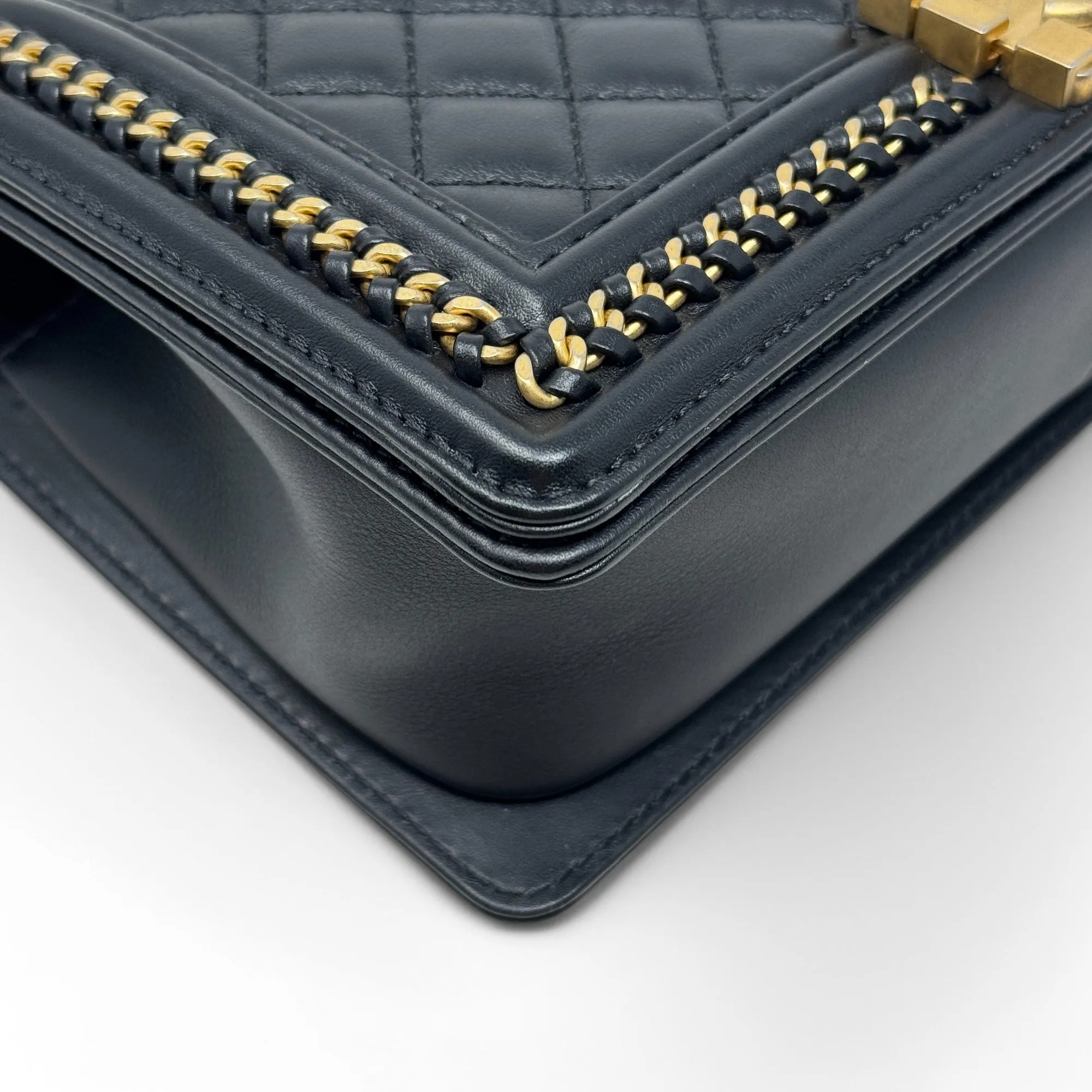 Chanel Black Medium Boy Top Handle