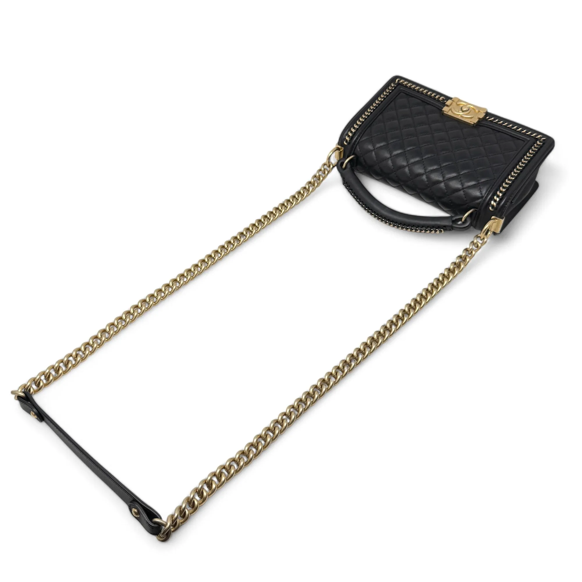 Chanel Black Medium Boy Top Handle
