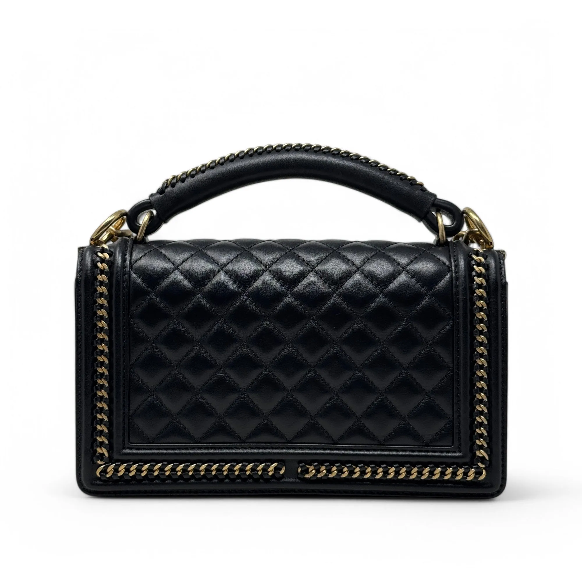 Chanel Black Medium Boy Top Handle