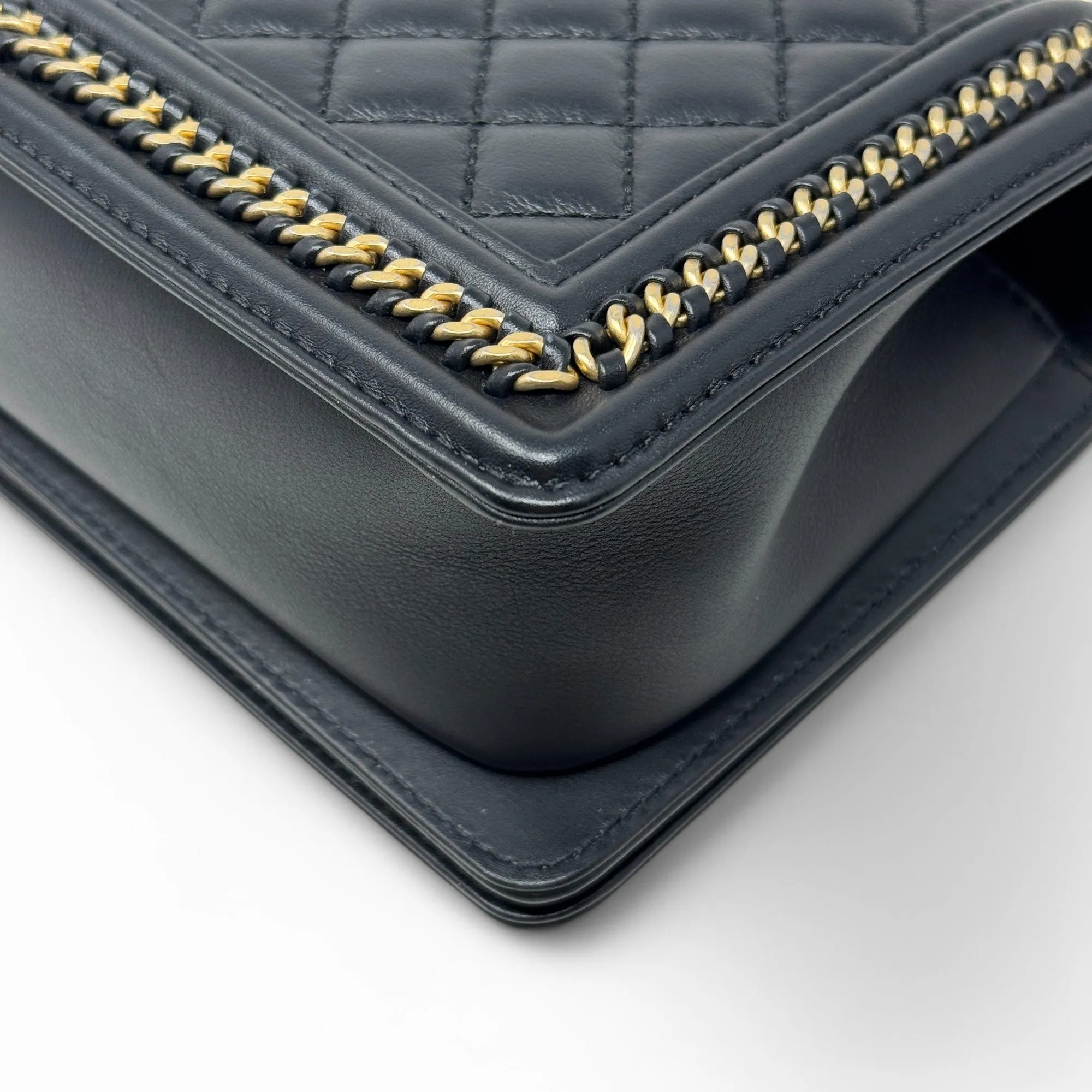 Chanel Black Medium Boy Top Handle