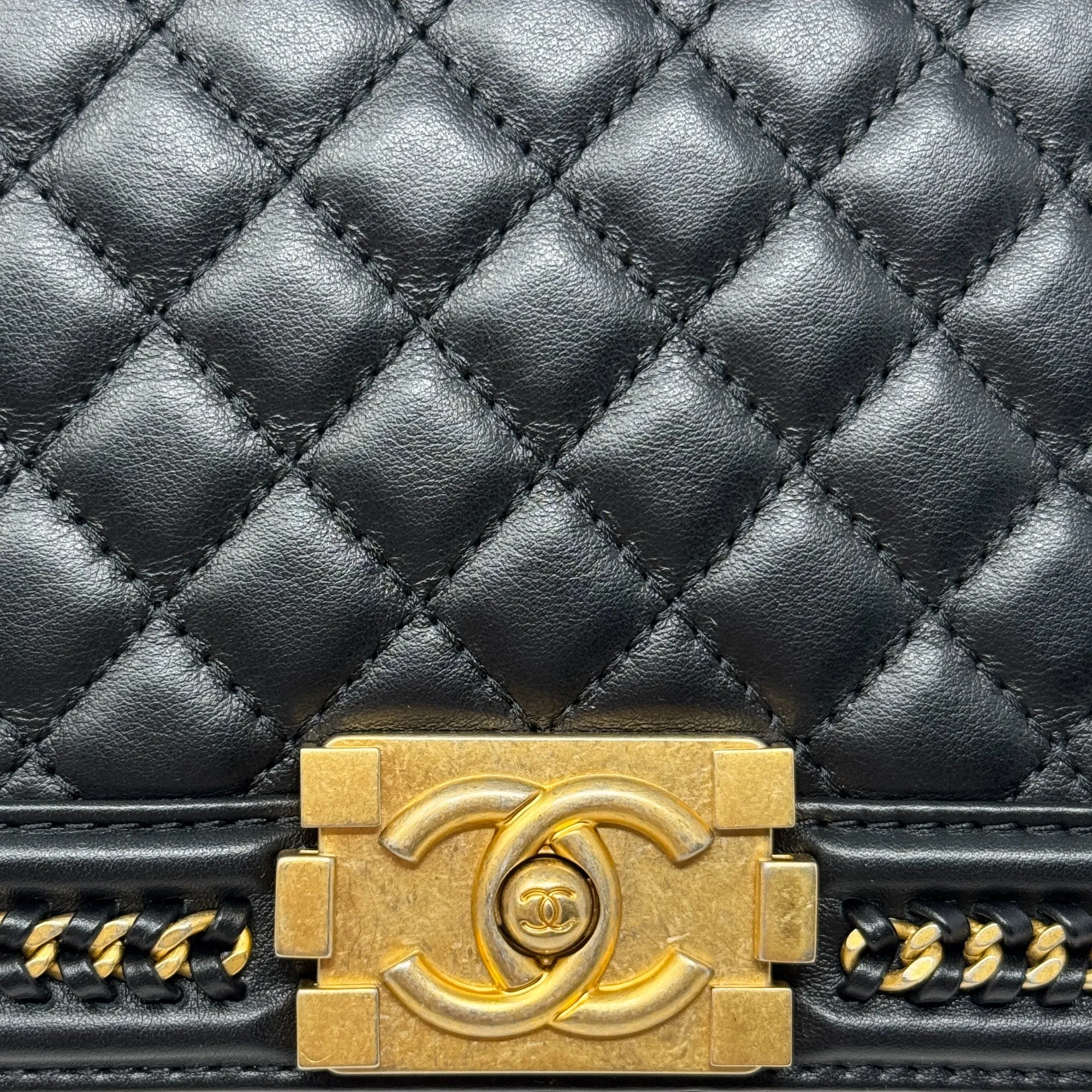 Chanel Black Medium Boy Top Handle