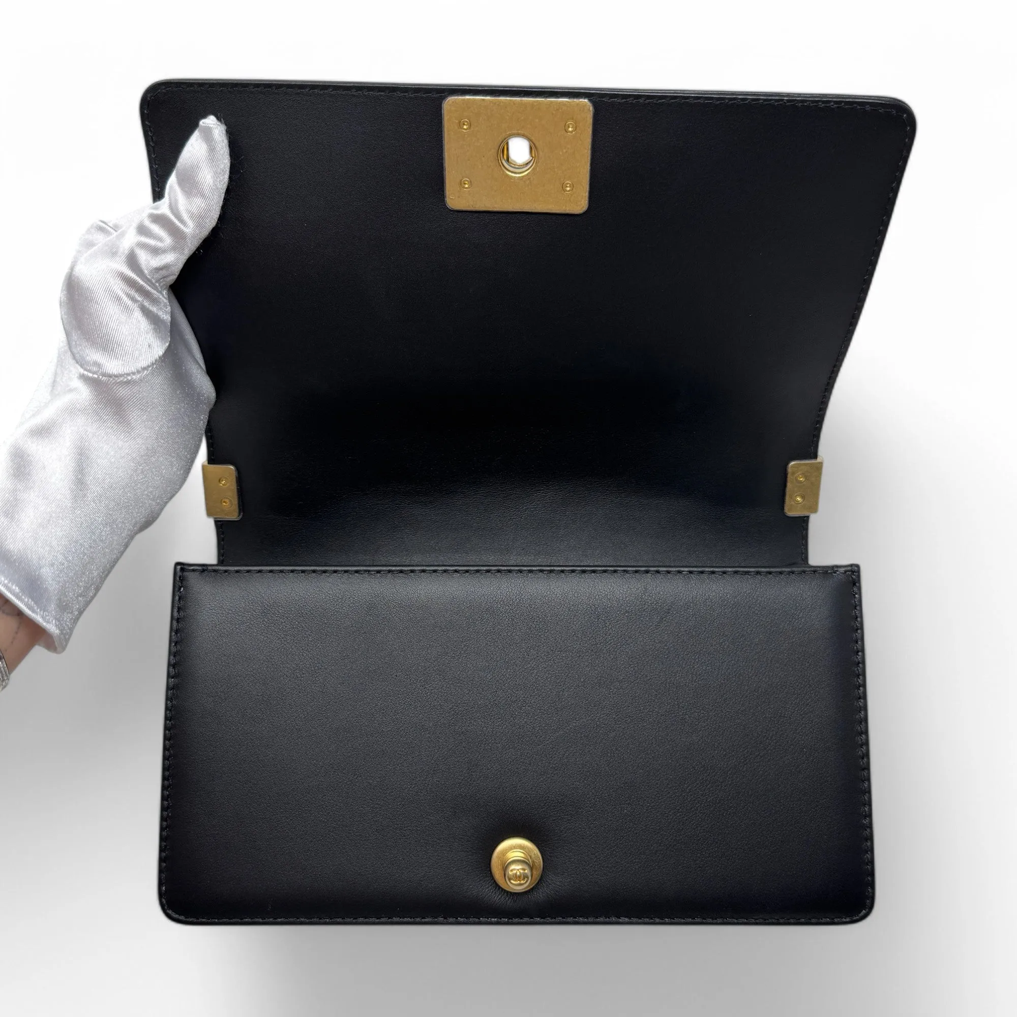 Chanel Black Medium Boy Top Handle