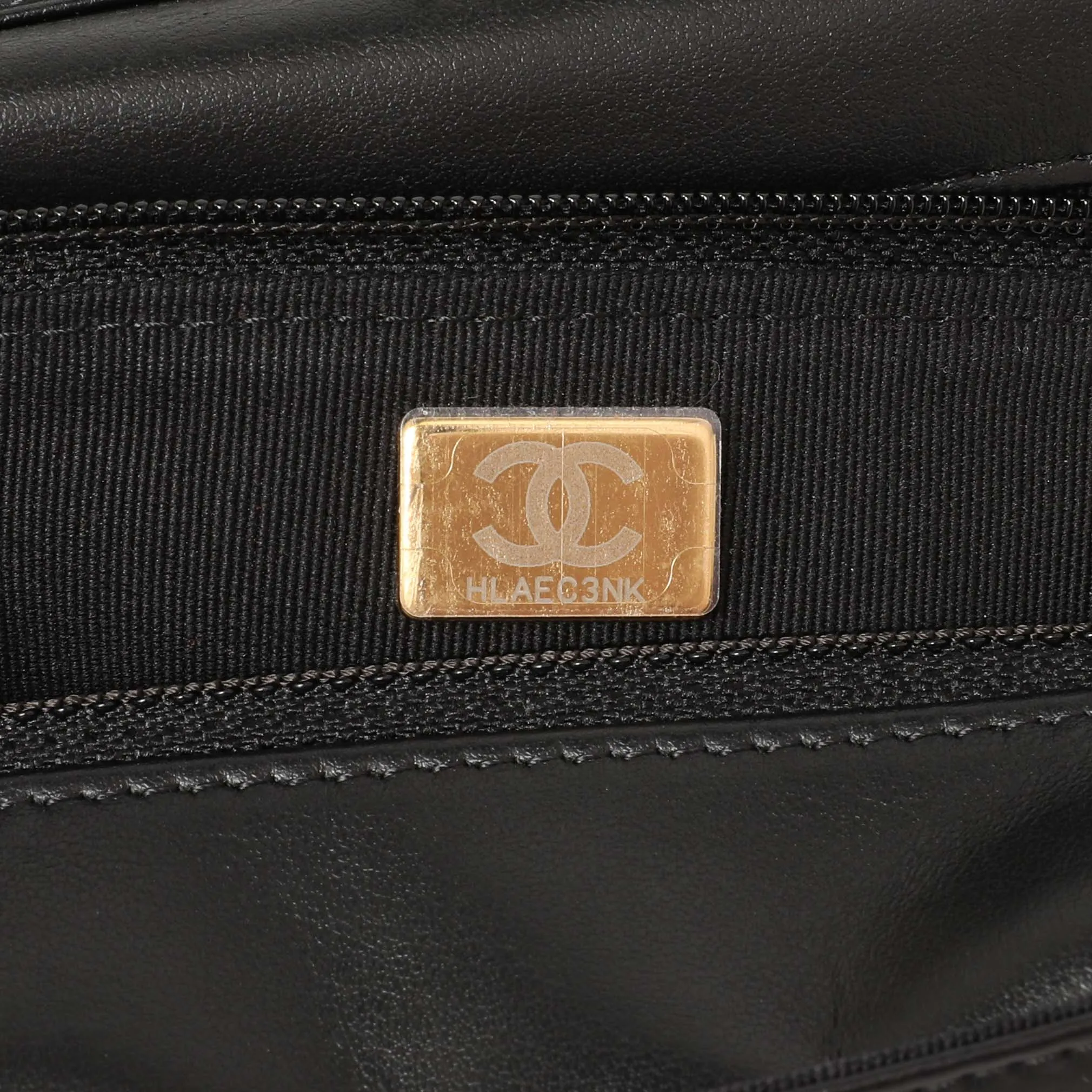 Chanel Black Quilted Caviar Boy Wallet On Chain WOC