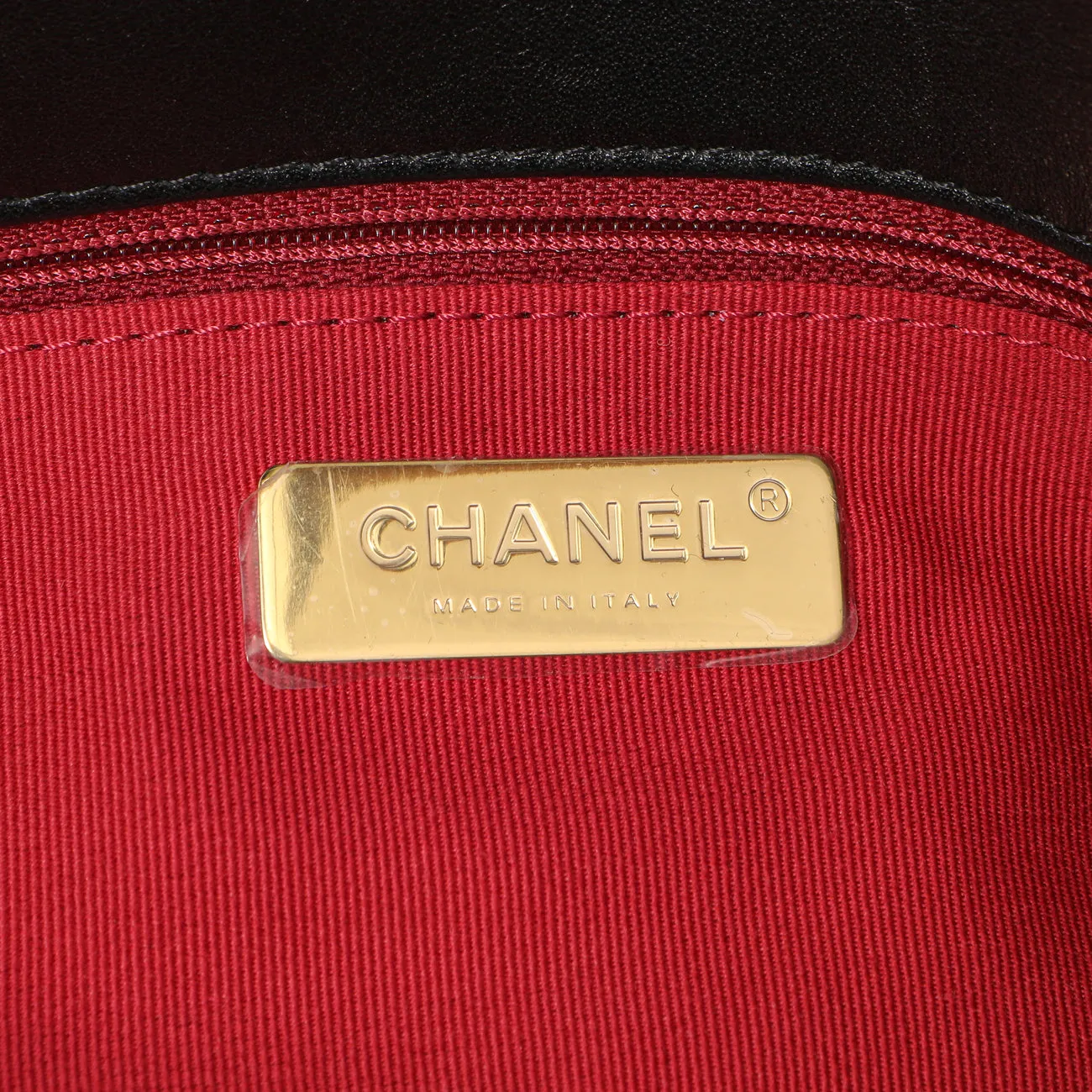 Chanel Black Quilted Lambskin Large 19 Flap