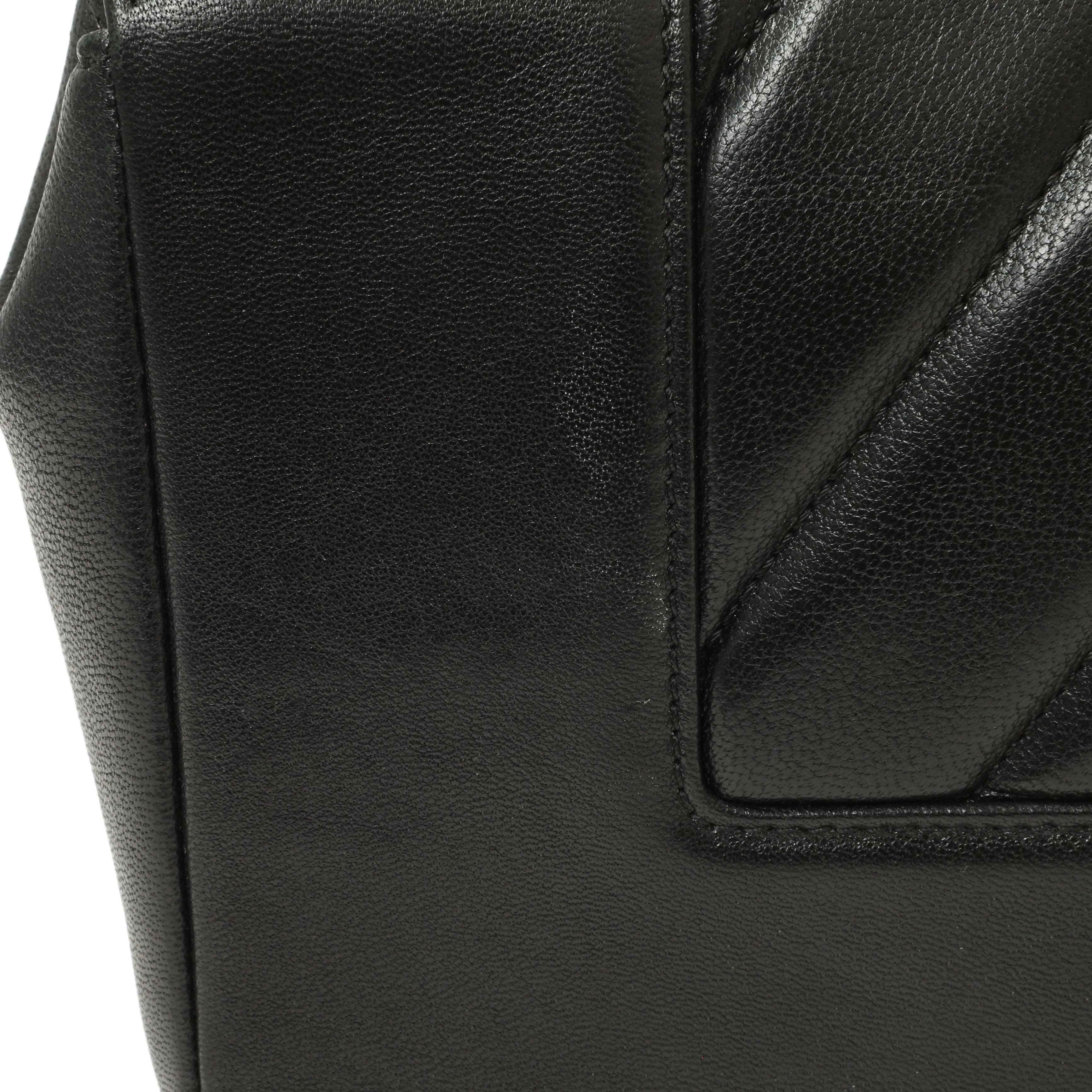 Chanel Black Sheepskin Medium Vintage Mademoiselle Flap