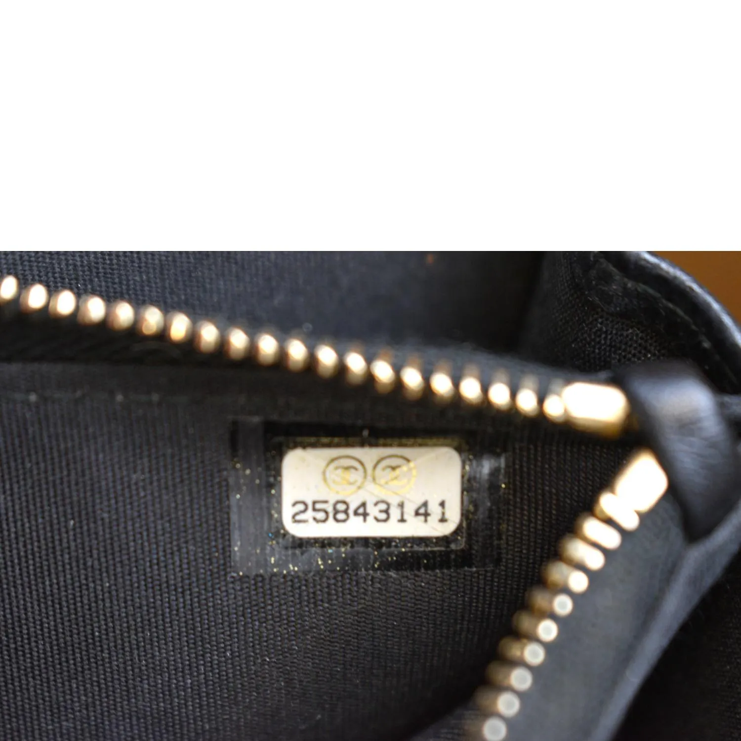 CHANEL Golden Class Caviar Leather Wallet on Chain Bag Black