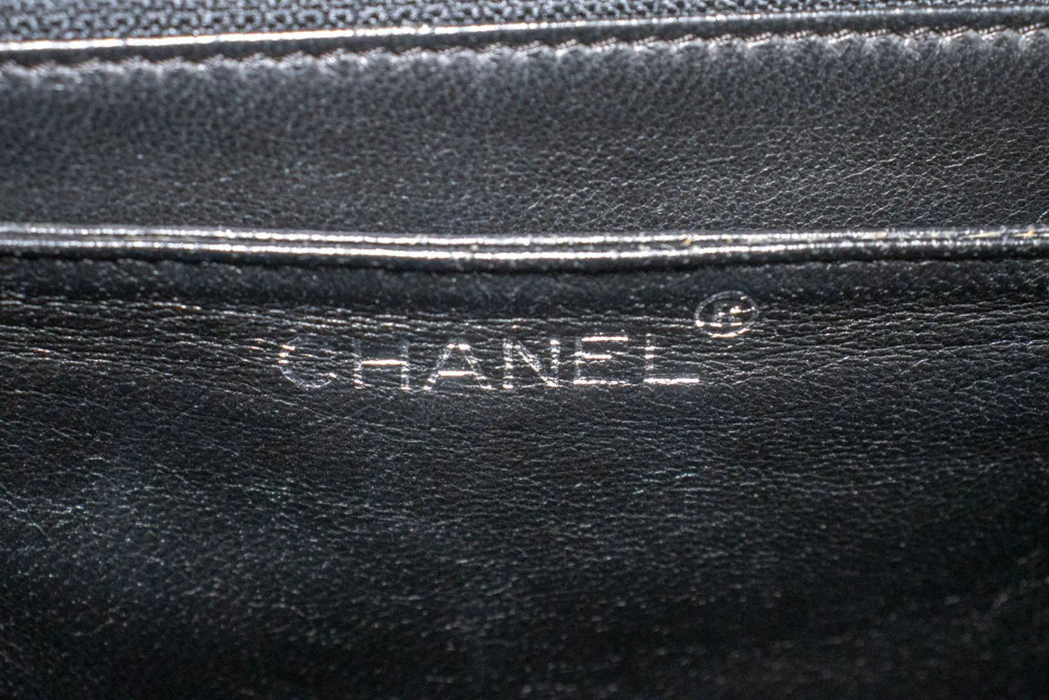 CHANEL Grained Calfskin Handbag Top Handle Bag Kelly Black Flap p08