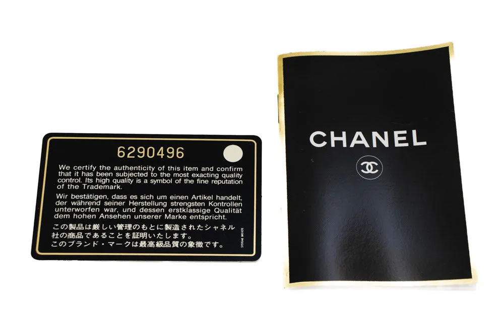 CHANEL Grained Calfskin Handbag Top Handle Bag Kelly Black Flap p08
