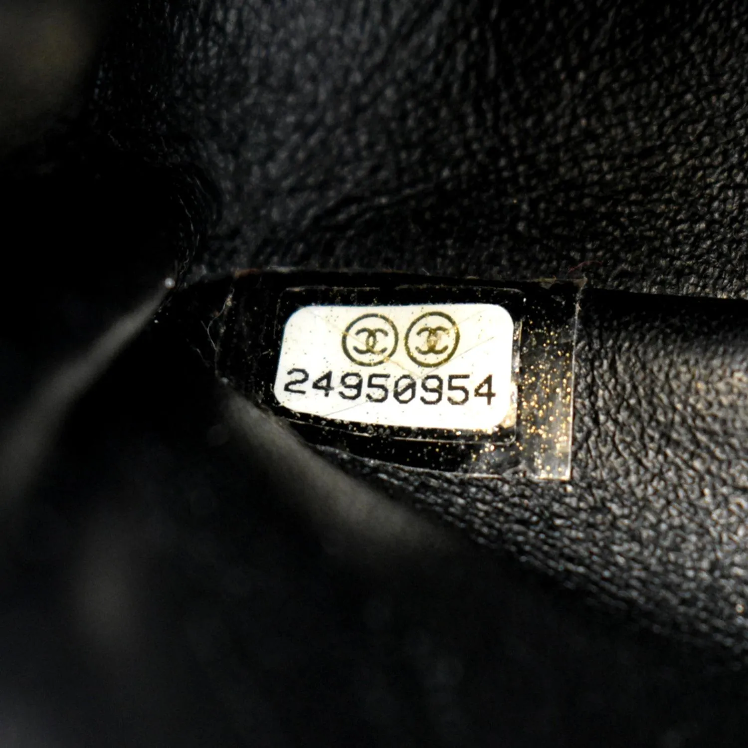 CHANEL Mini CC Flap Leather Shoulder Bag Black