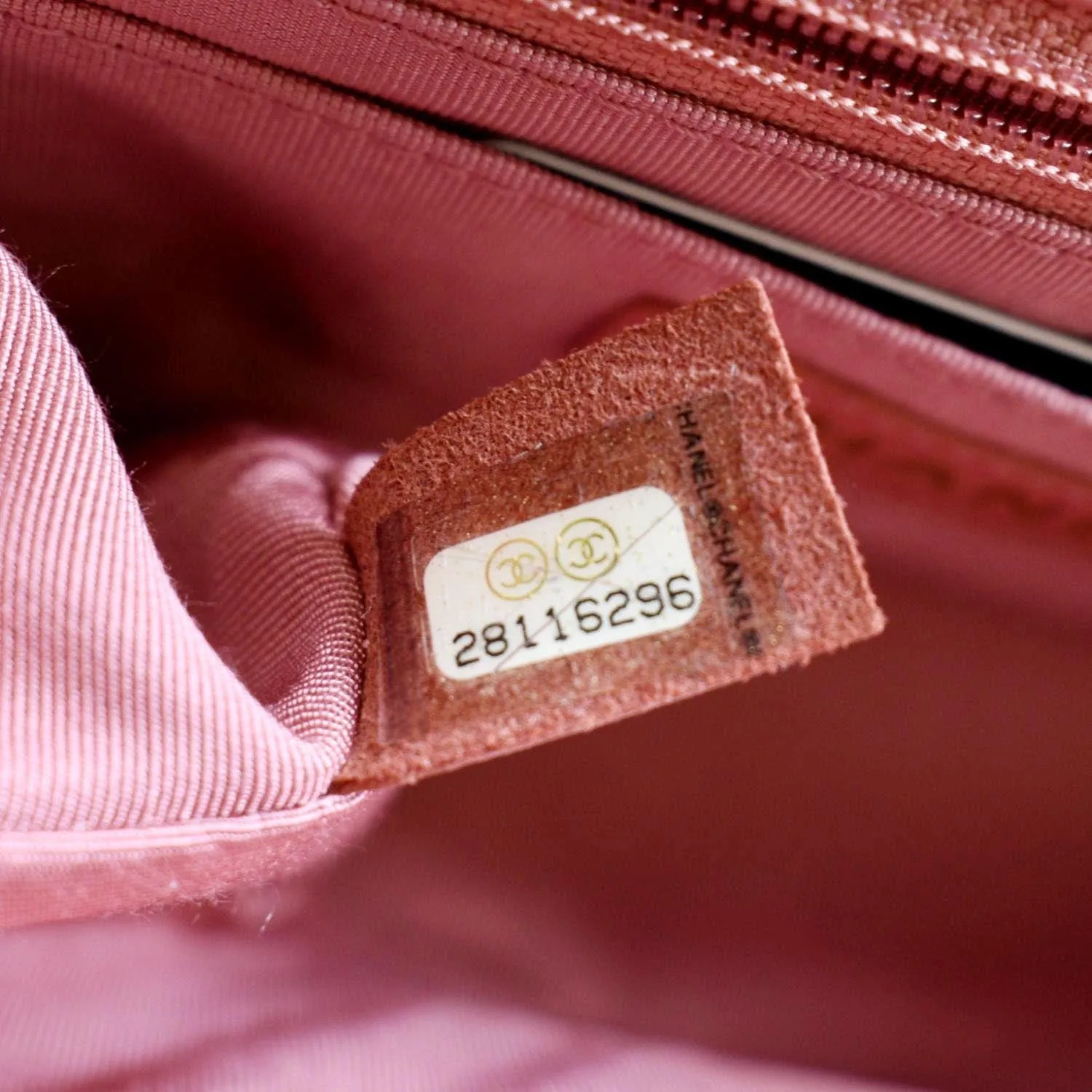 CHANEL Statement Flap Mini Quilted Chevron Crossbody Bag Pink