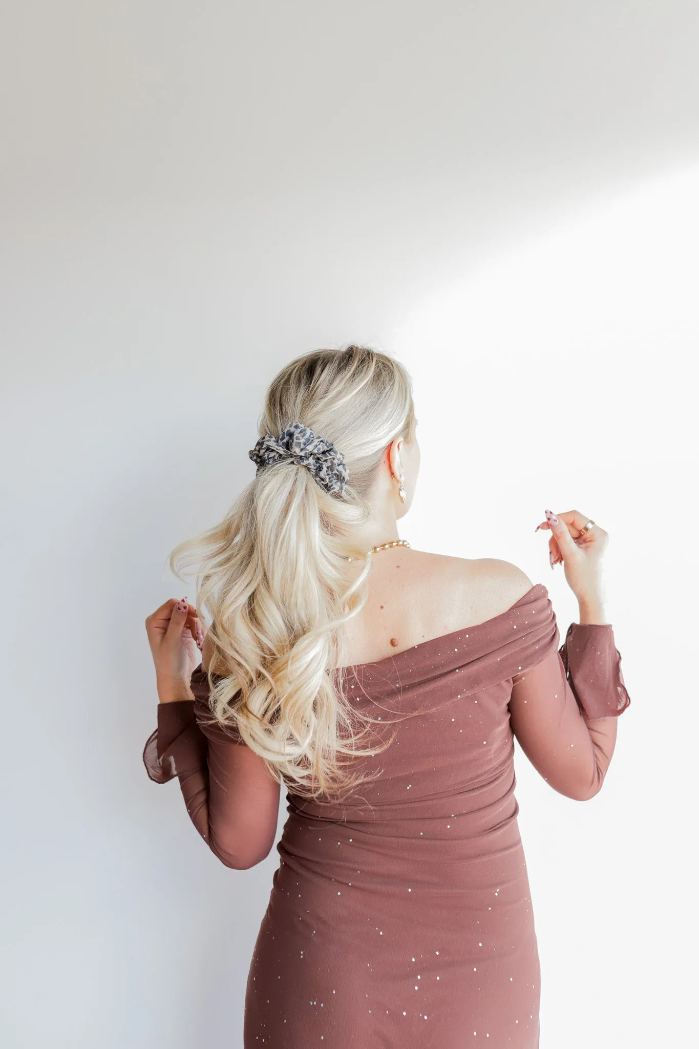 CHEETAH MIDI SCRUNCHIE