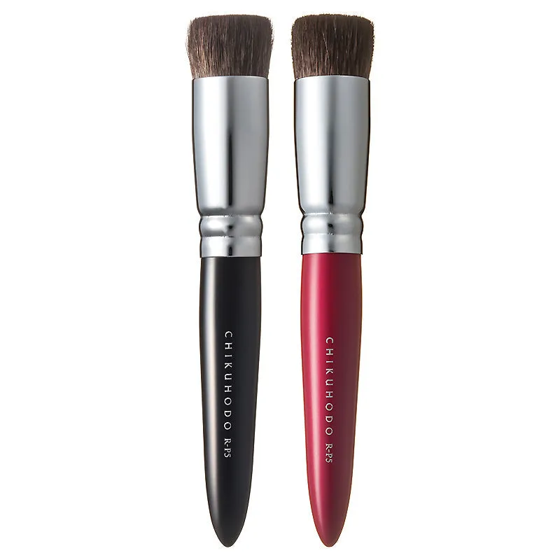 Chikuhodo Foundation Brush, Regular Series (R-P5 Black, RR-P5 Red)