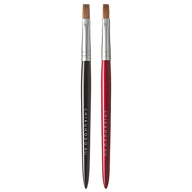 Chikuhodo Lip Brush, RR-Series (R-L1 Black, RR-L1 Red)