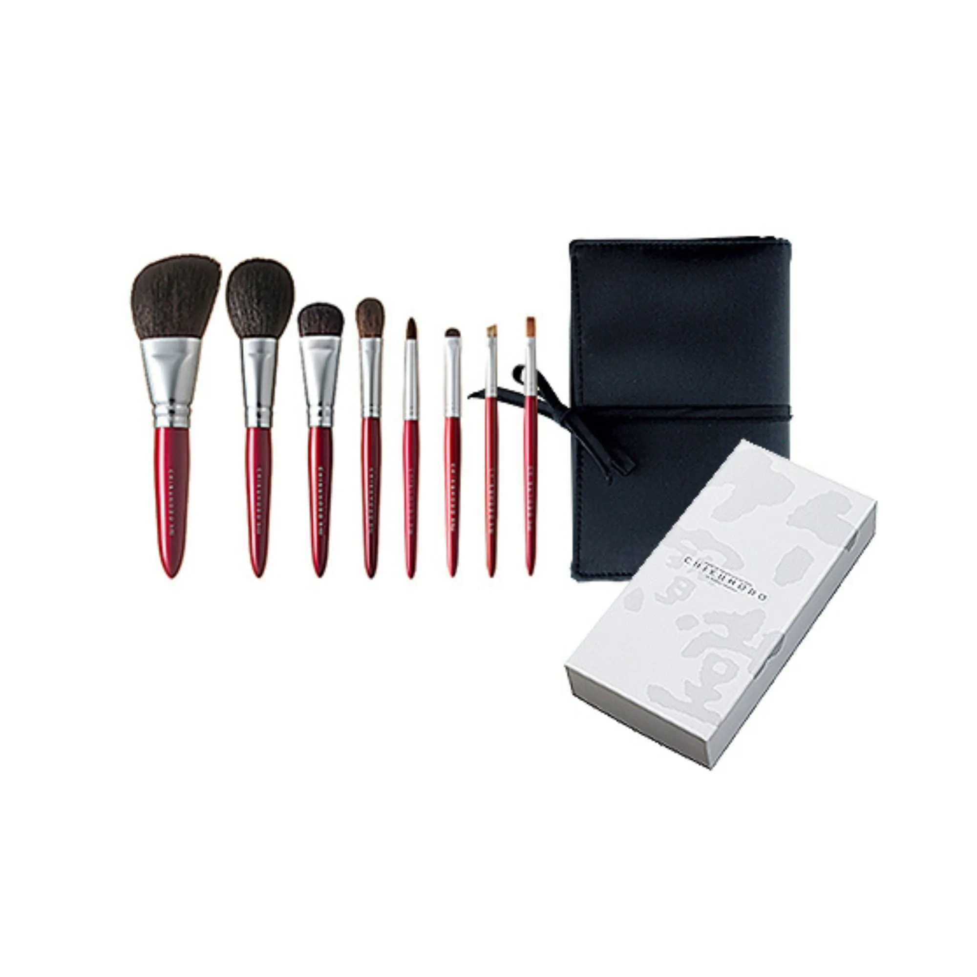 Chikuhodo Regular series 8-piece Set (S-R-7 Black, S-RR-7 Red)