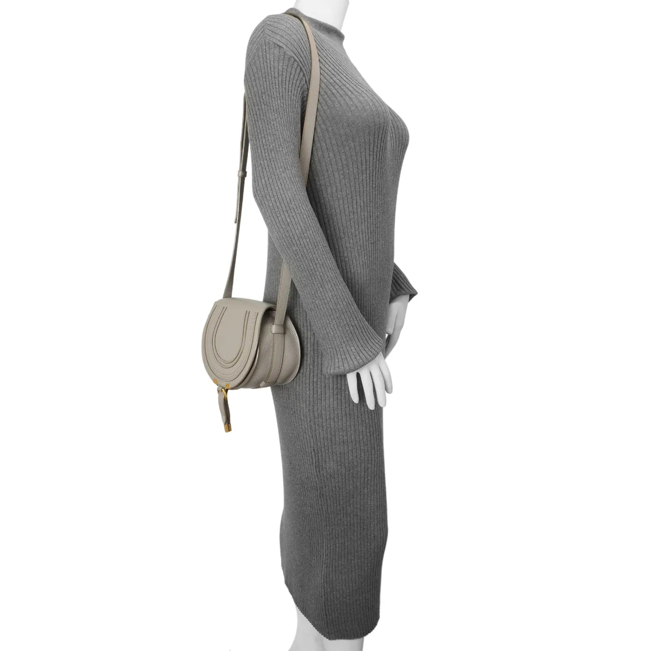 Chloe Grey Calfskin Mini Marcie