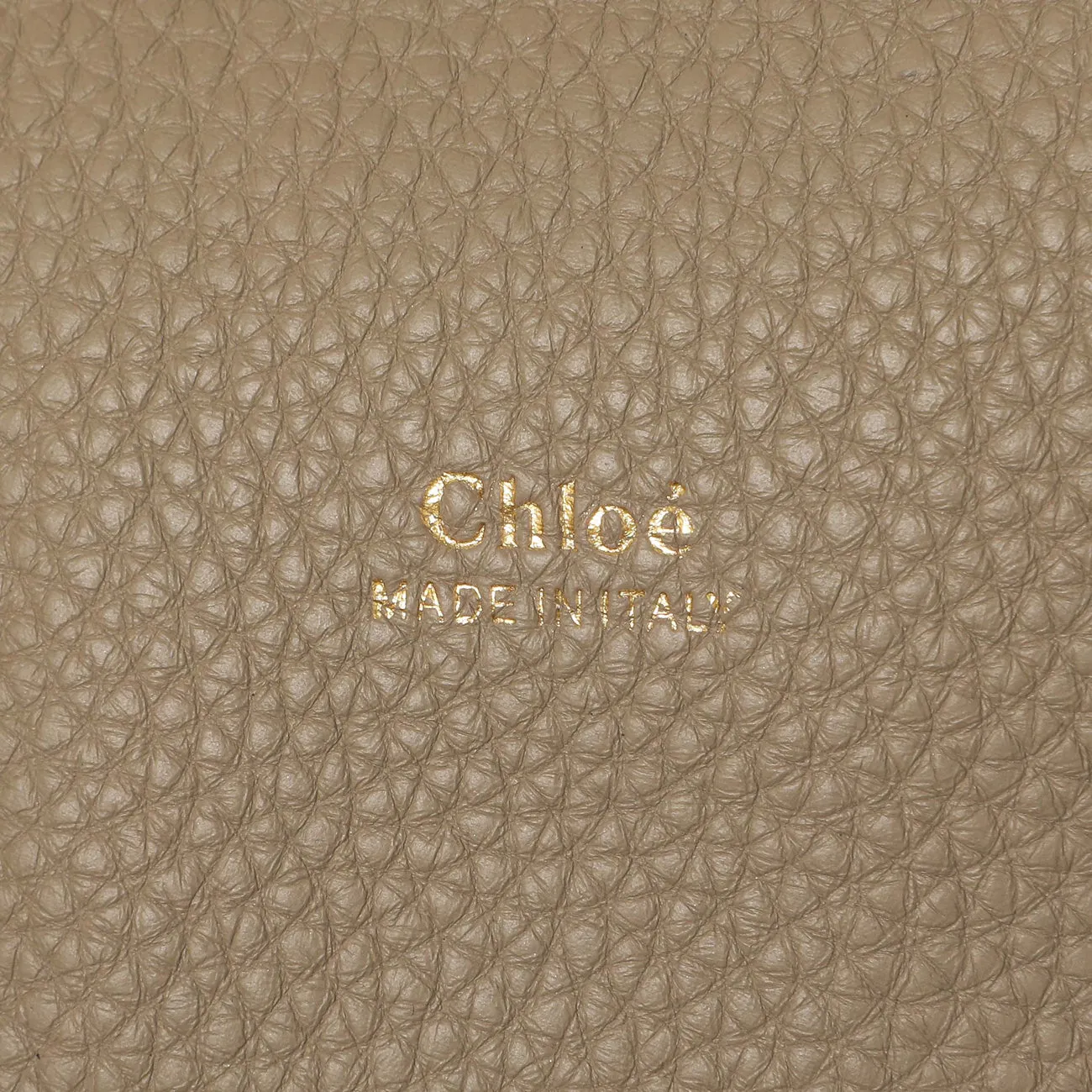 Chloe Grey Grained Calfskin Aby Day Shoulder Bag