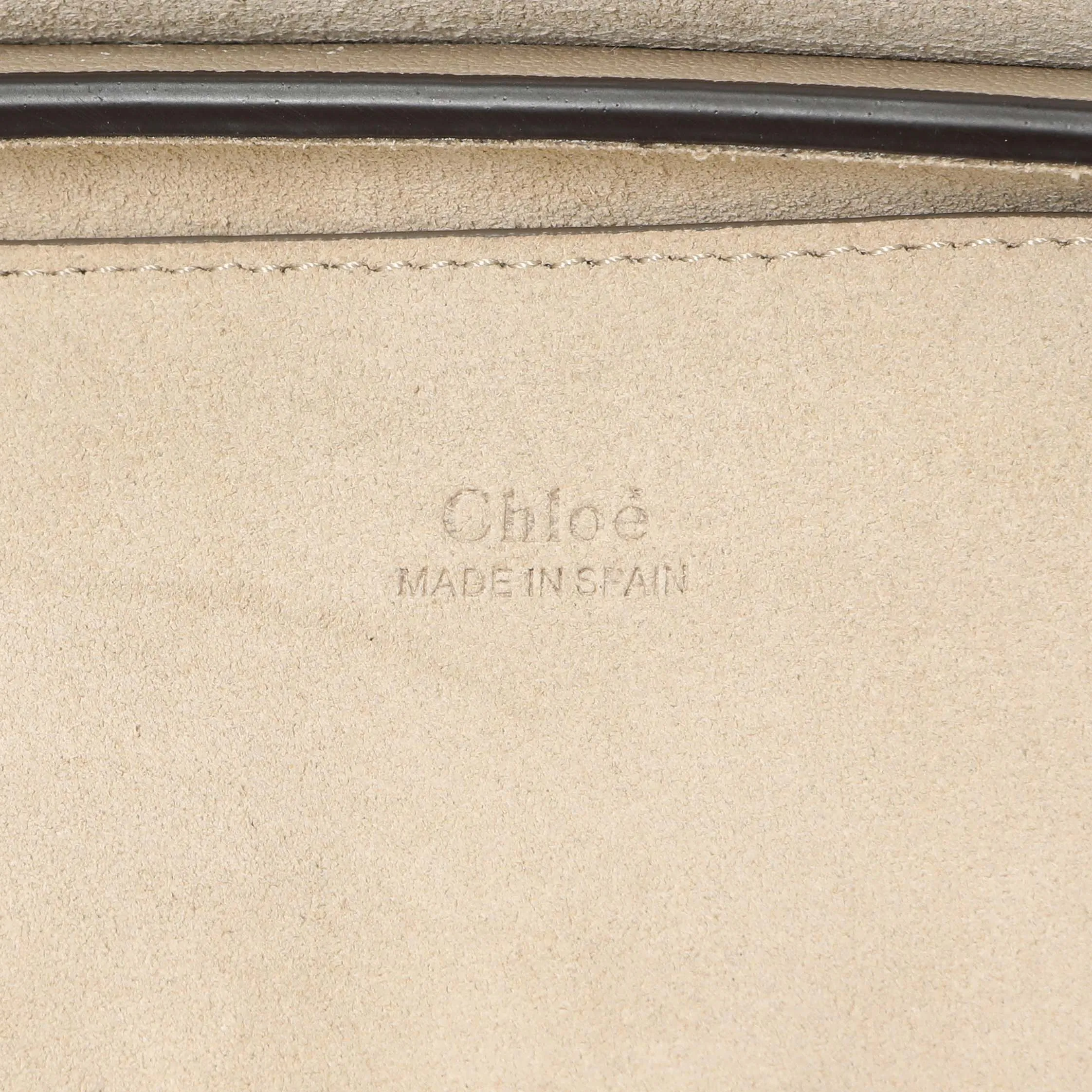 Chloe Motty Grey Grained Calfskin Small Faye Shoulder Bag