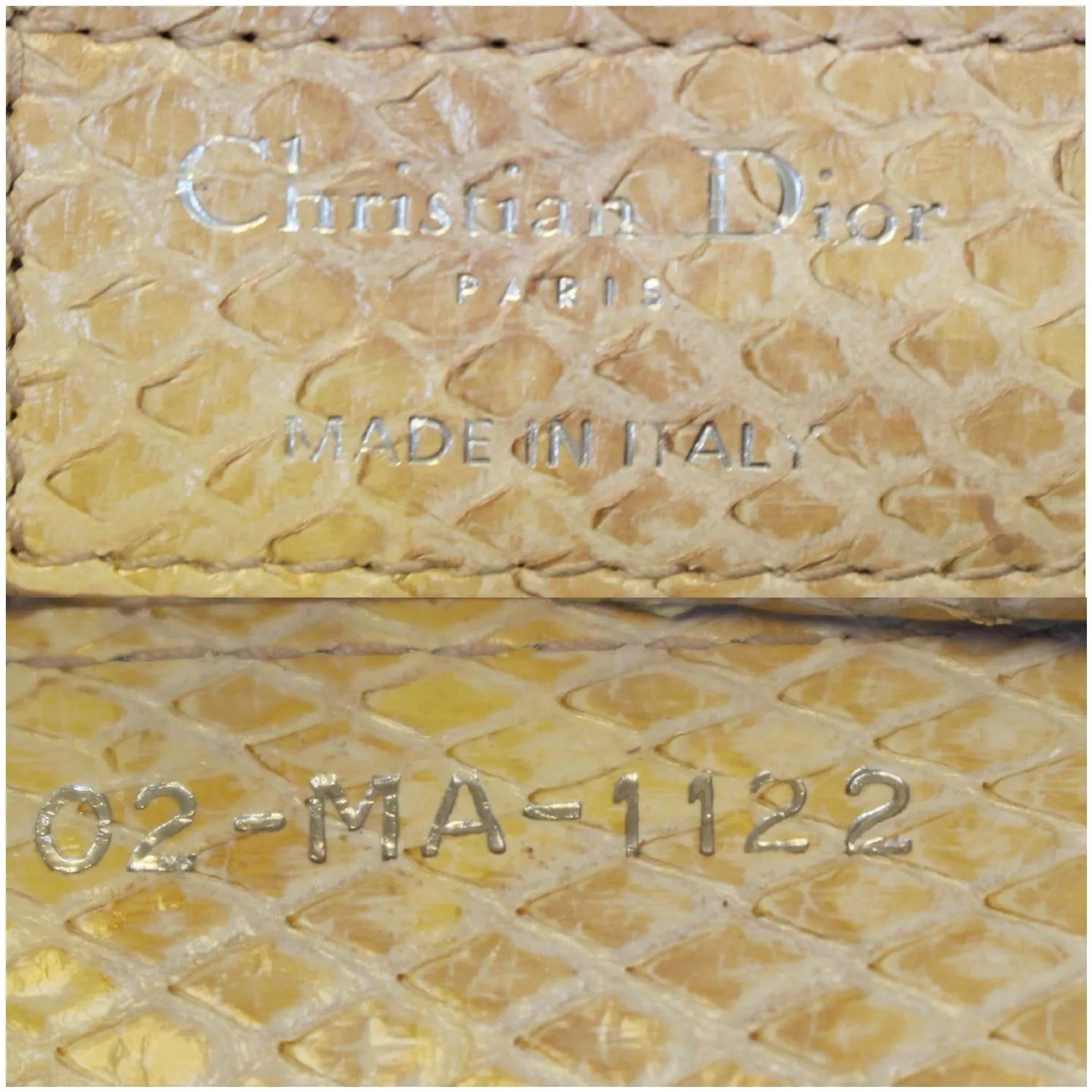 Christian Dior Lady Dior Large Python Shoulder Bag Blush Pink