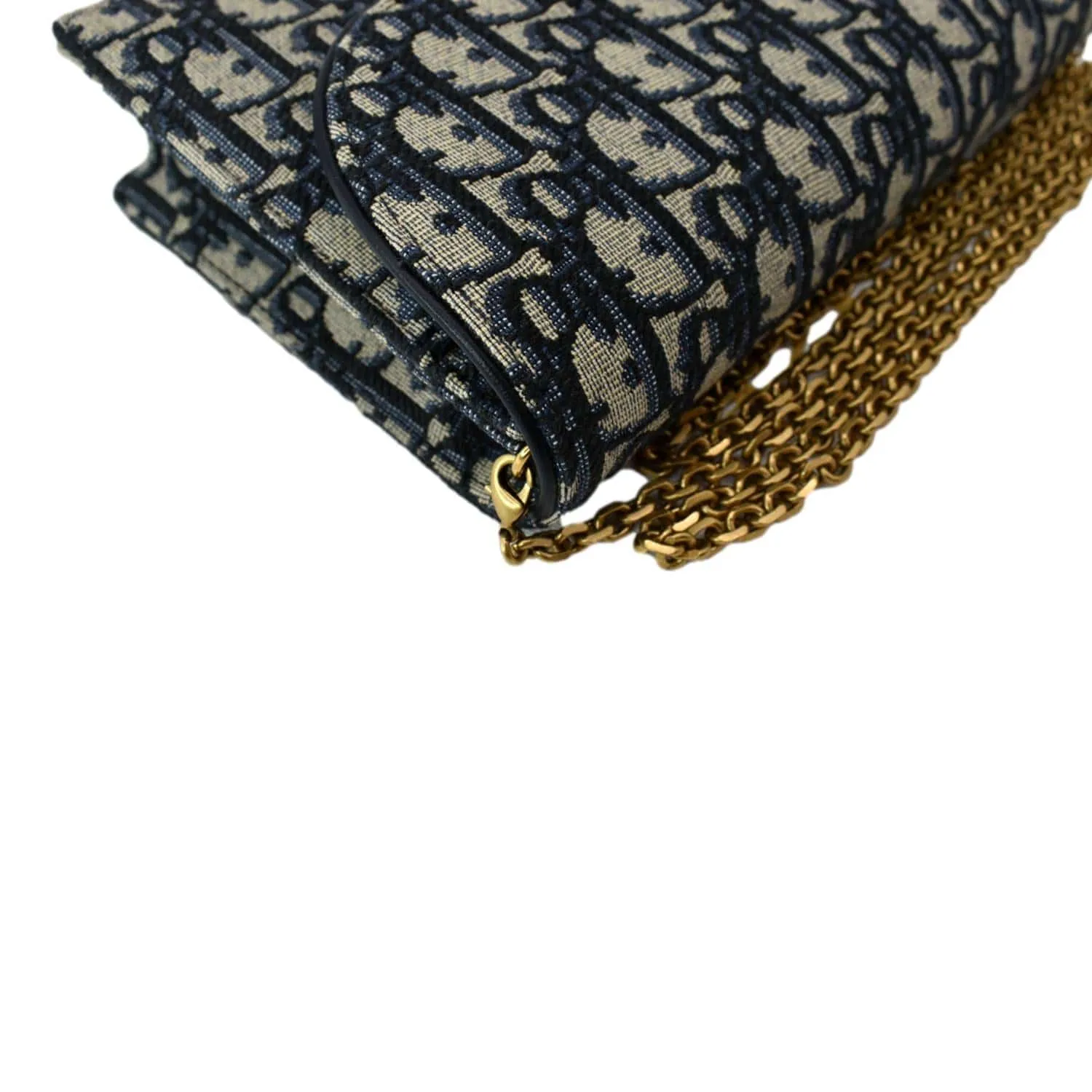 Christian Dior Saddle Oblique Jacquard Pouch Crossbody Bag Multicolor