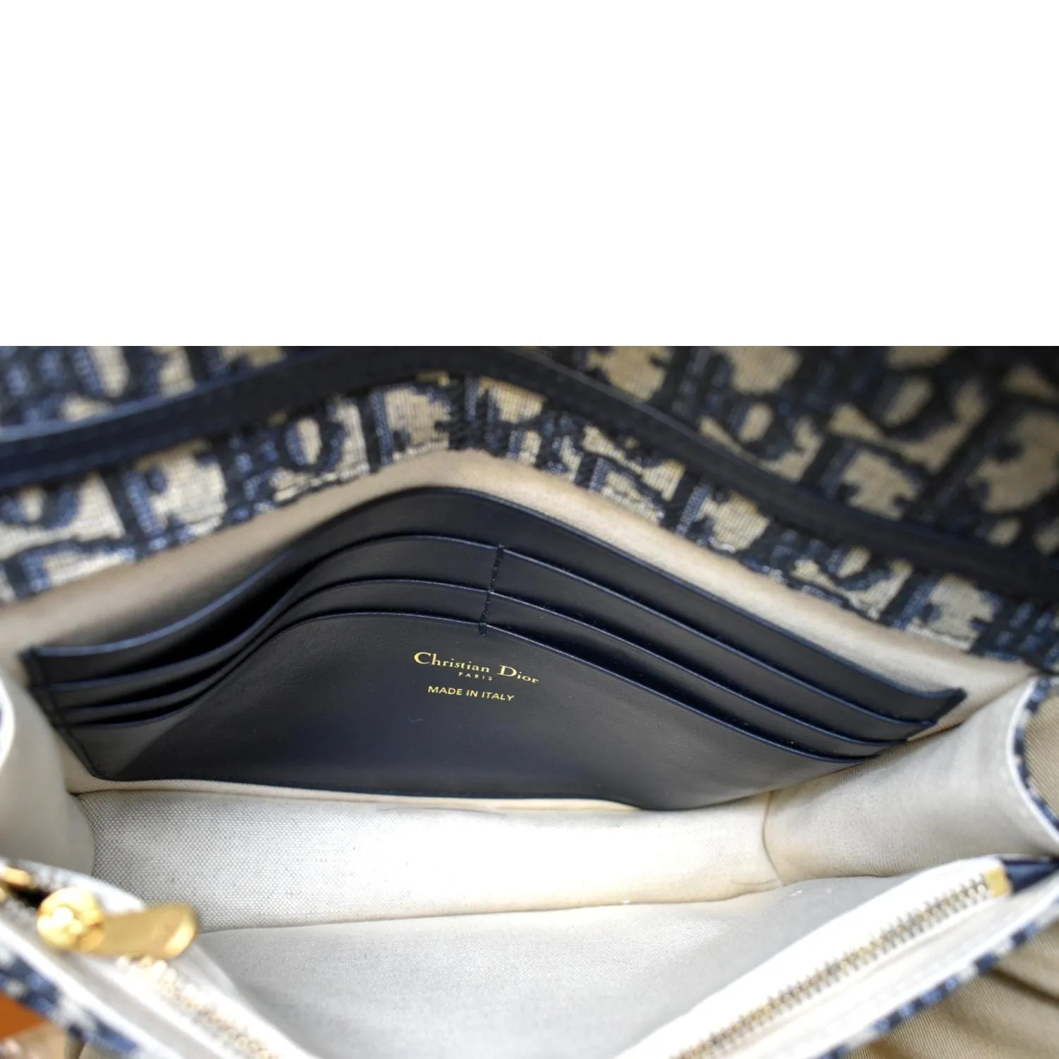 Christian Dior Saddle Oblique Jacquard Pouch Crossbody Bag Multicolor