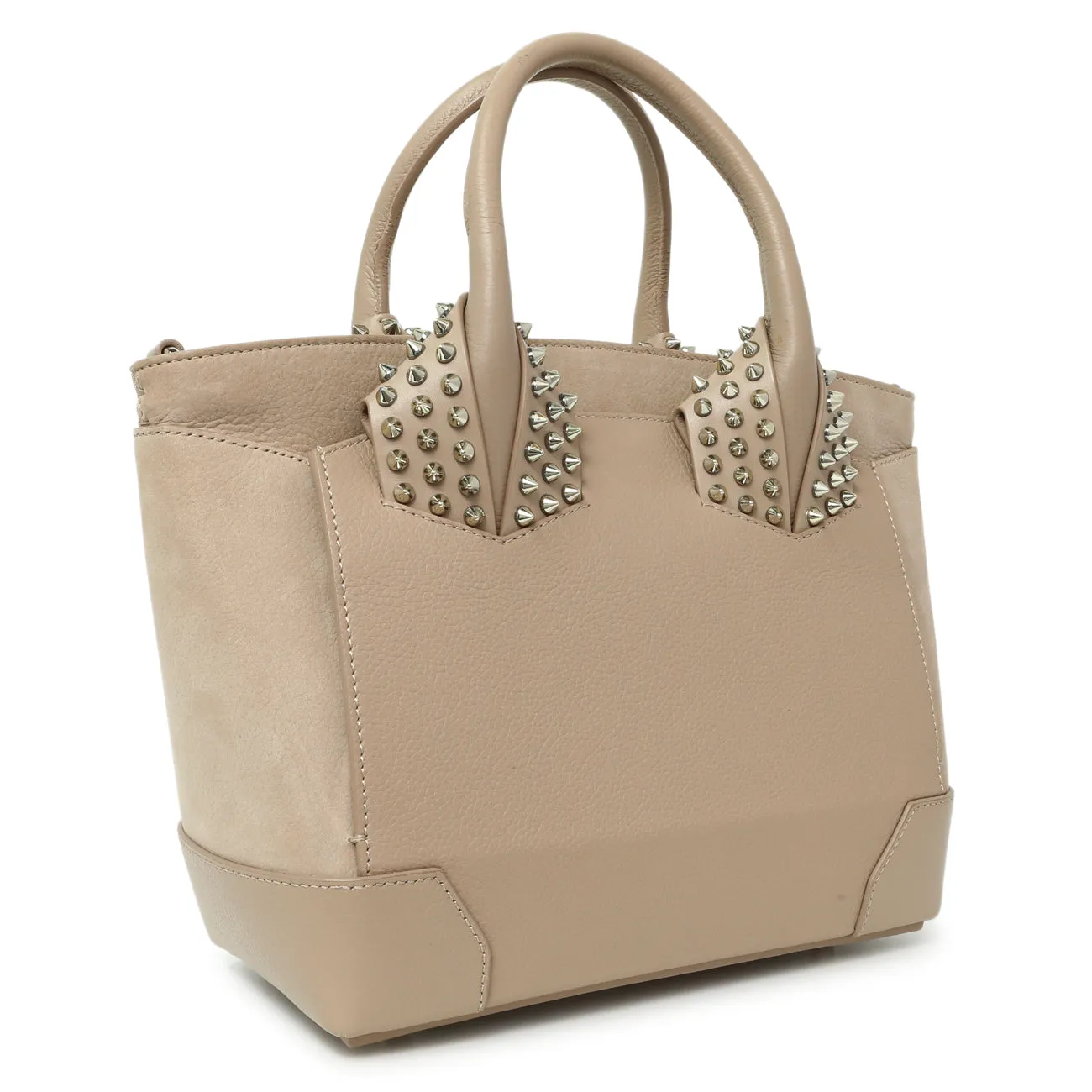Christian Louboutin Taupe Calfskin Suede Small Eloise Tote