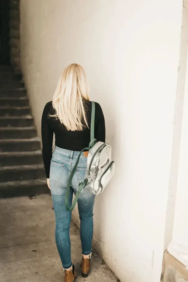 Clear Backpack with Wristlet