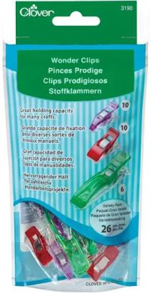 Clover Wonder Clips, Assorted