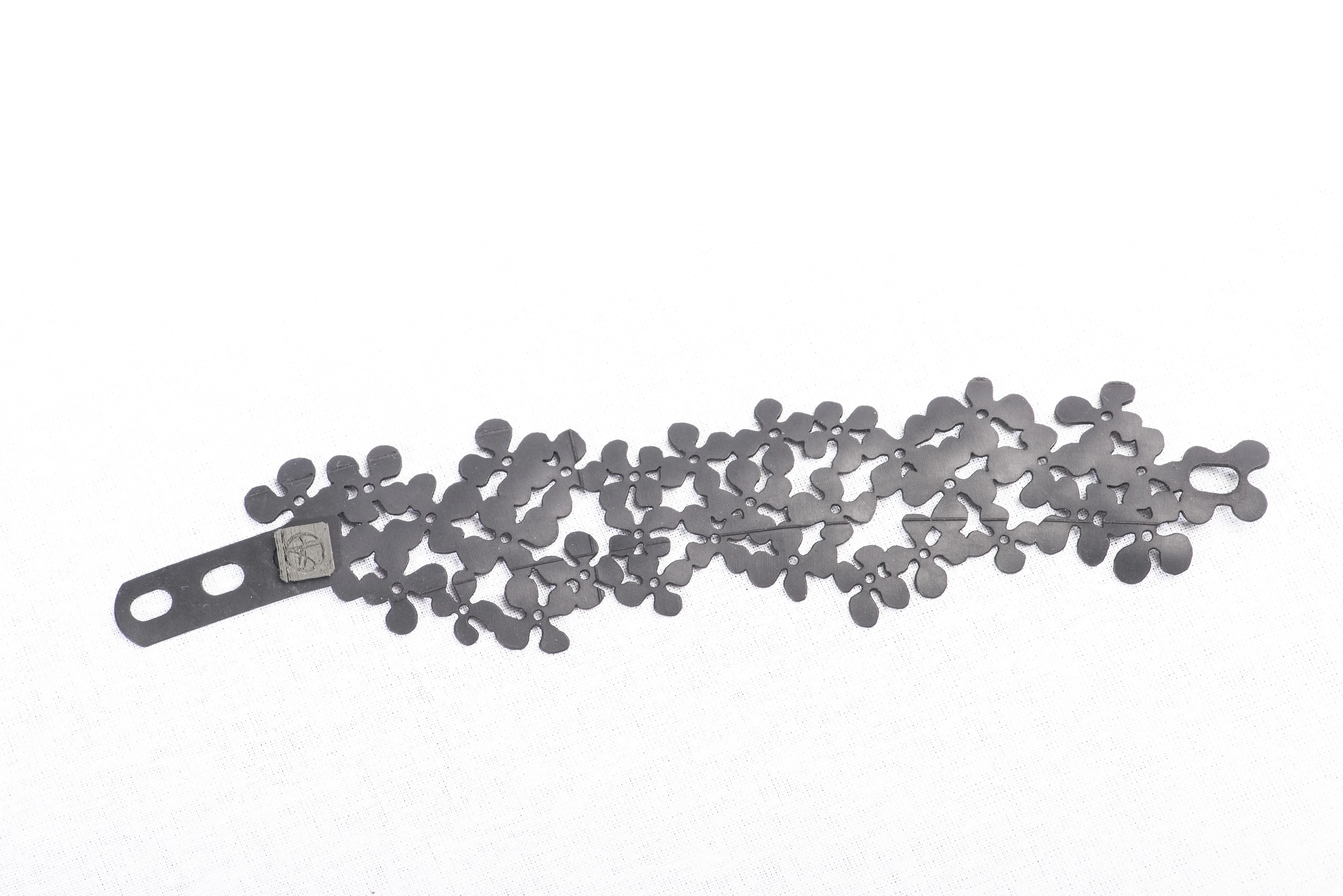Cluster Flower Rubber Bracelet