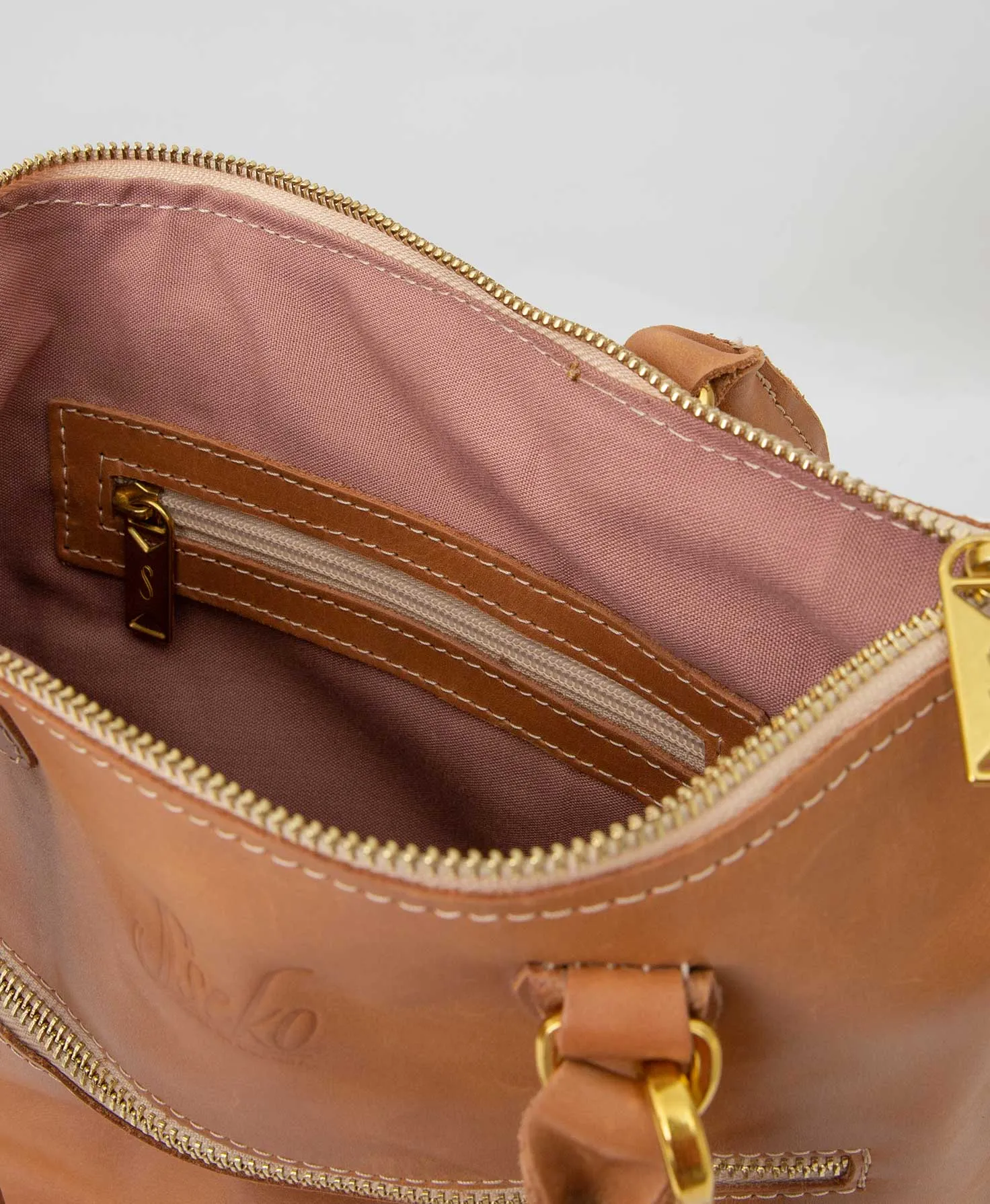Convertible Shopper Crossbody, Caramel