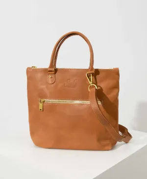 Convertible Shopper Crossbody, Caramel