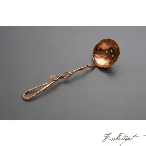 Copper Pear Blossom Pierced Spoon