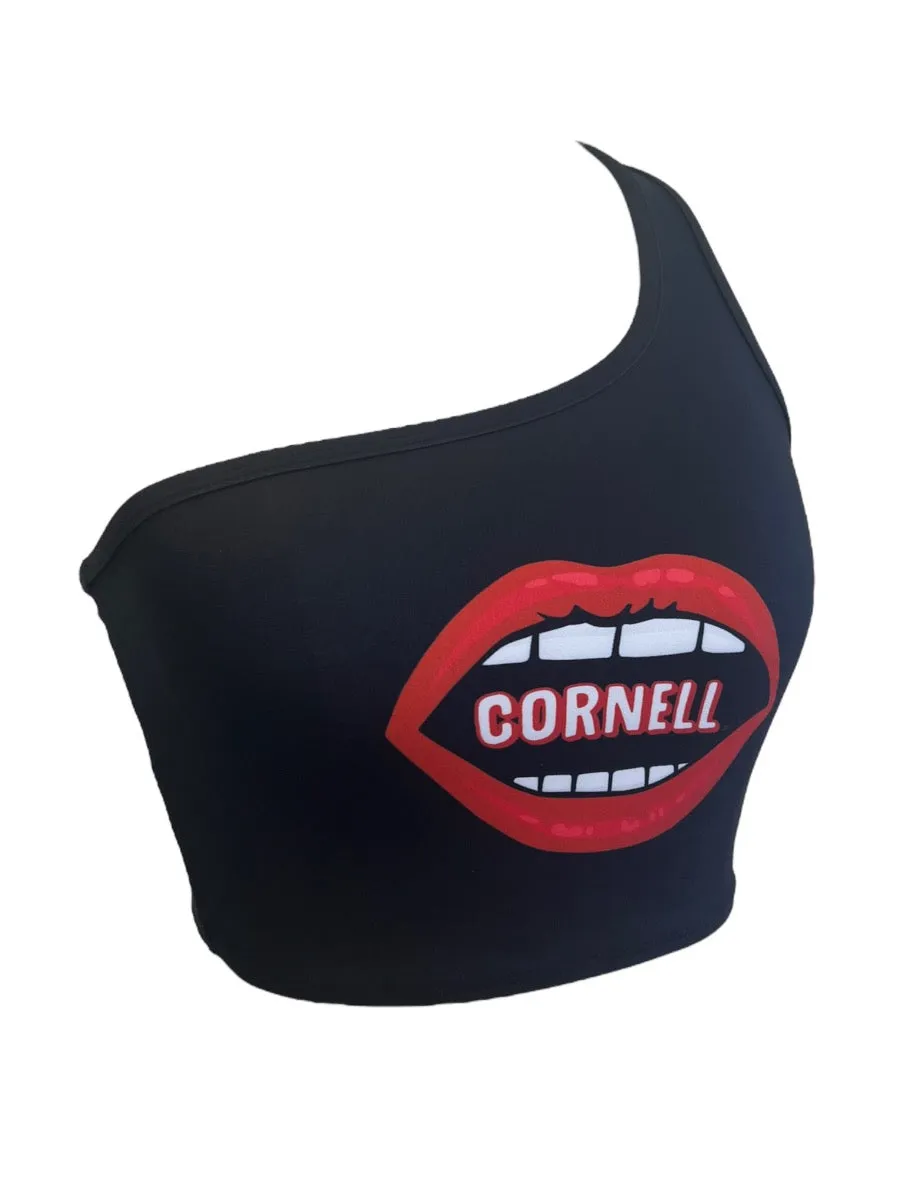Cornell Lips One Shoulder Top