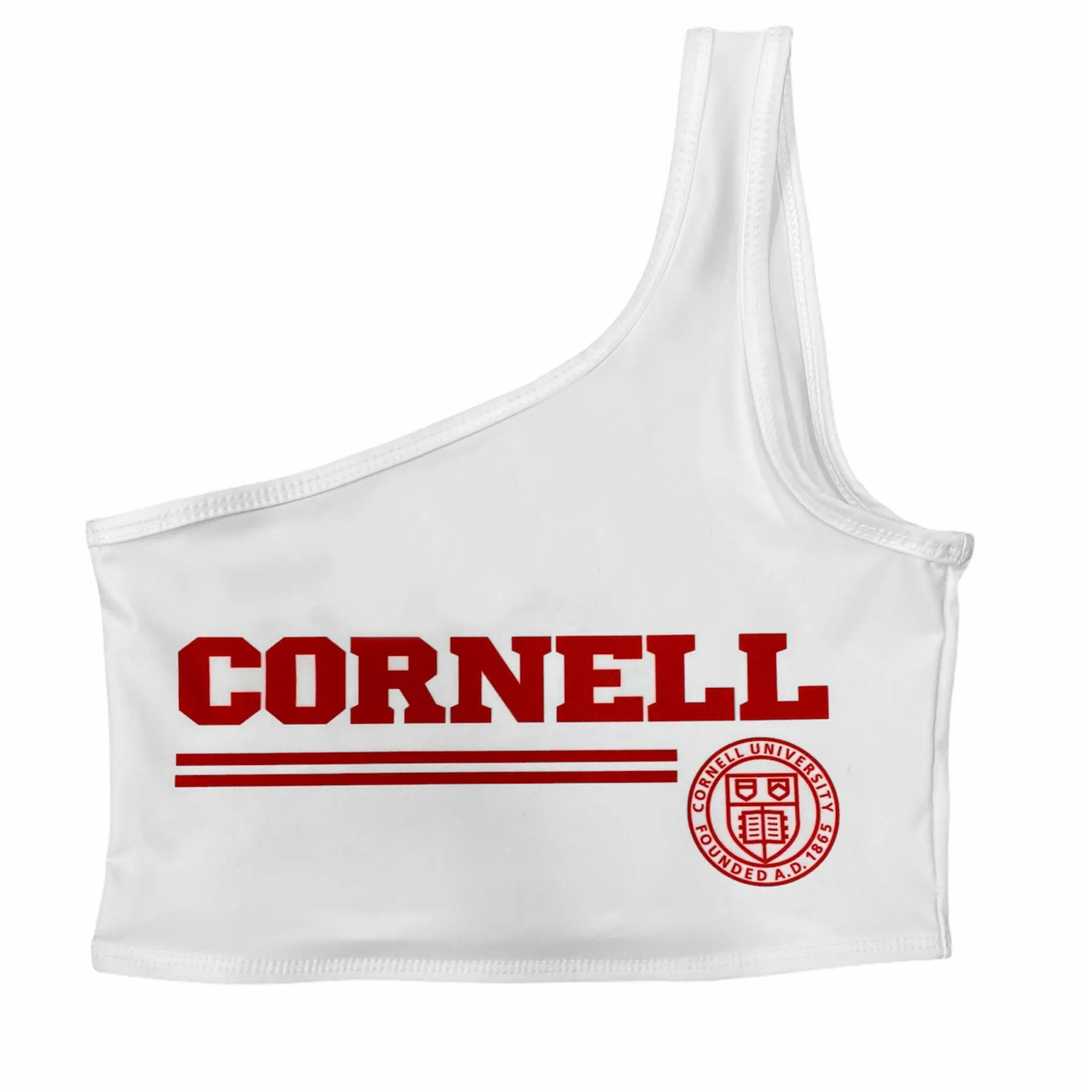 Cornell White One Shoulder Top
