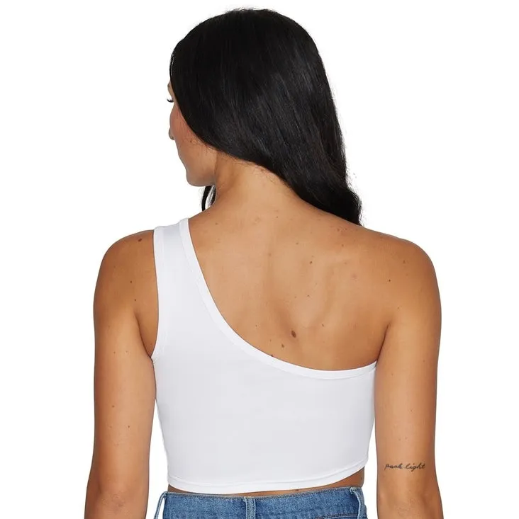 Cornell White One Shoulder Top