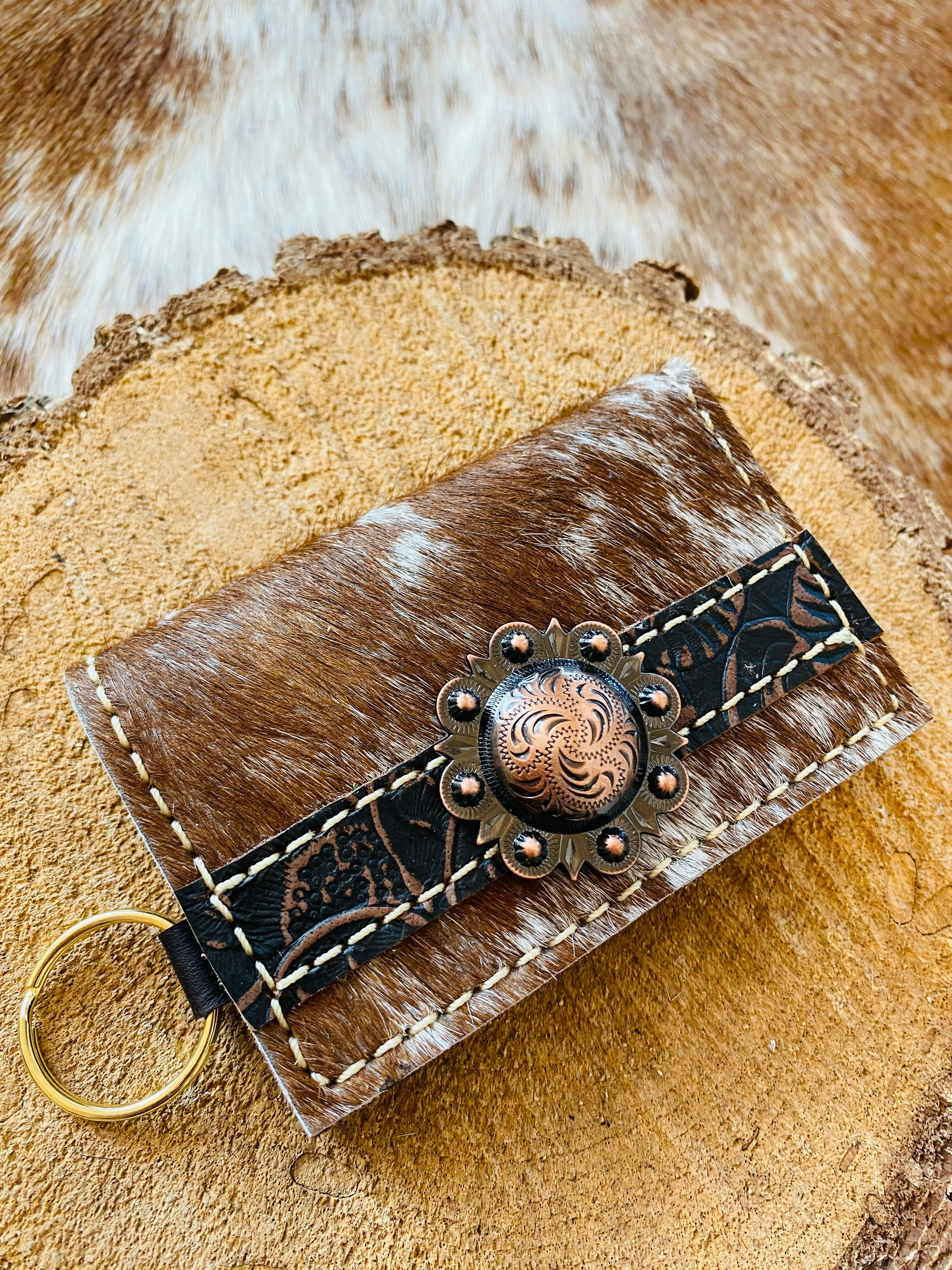 Cowhide card wallets