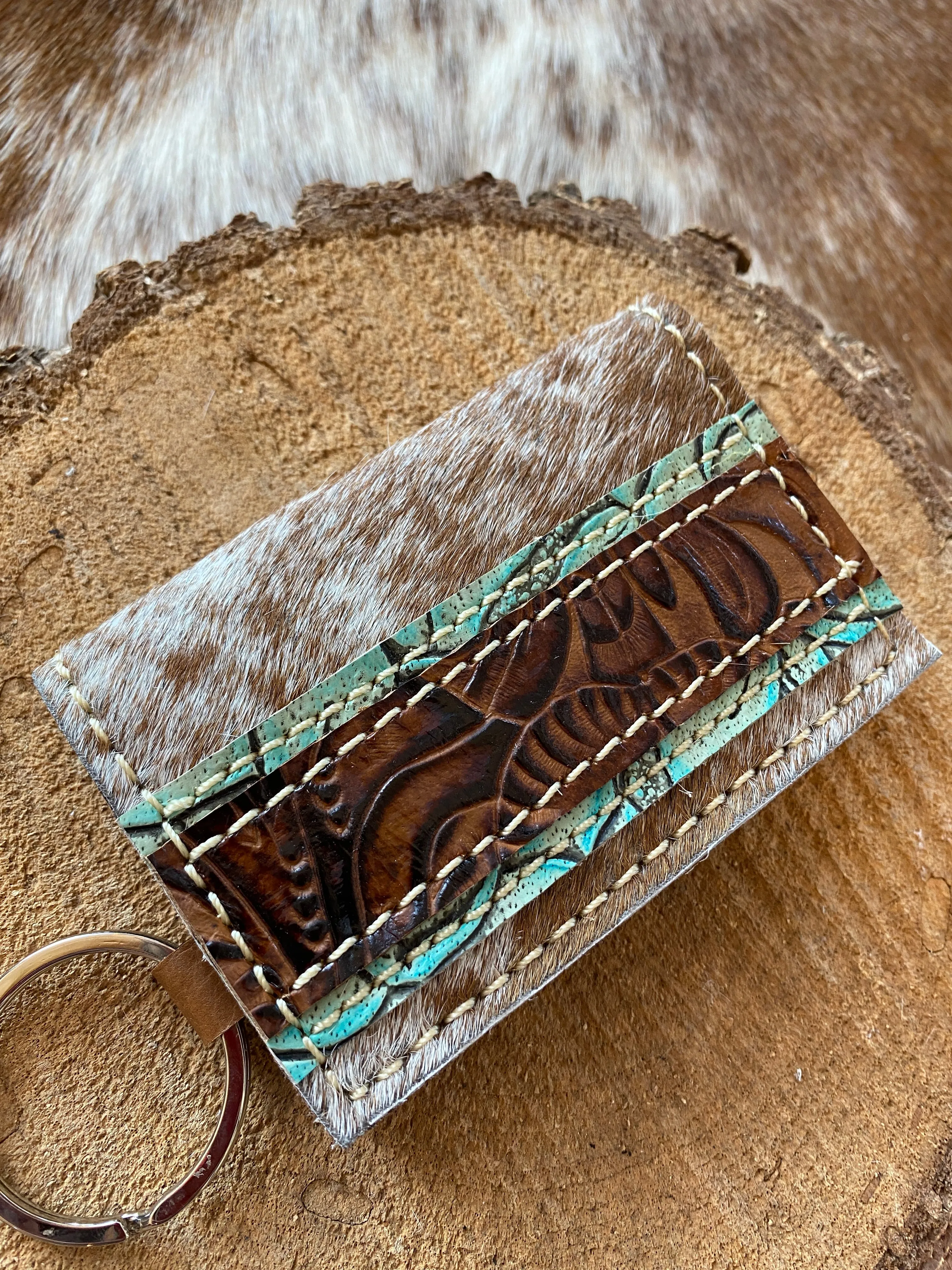 Cowhide card wallets