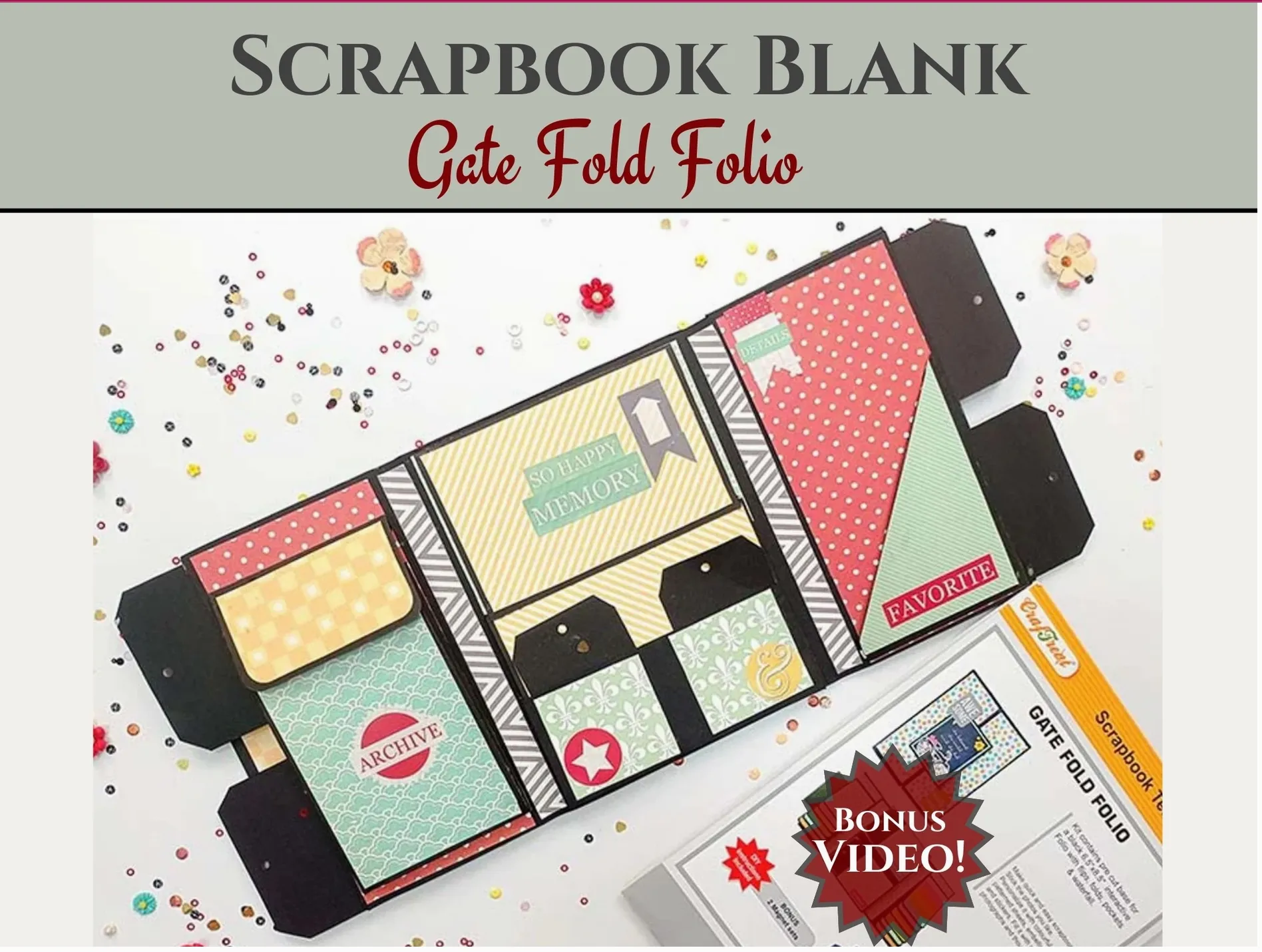 Craftreat Kraft Gate Fold Folio