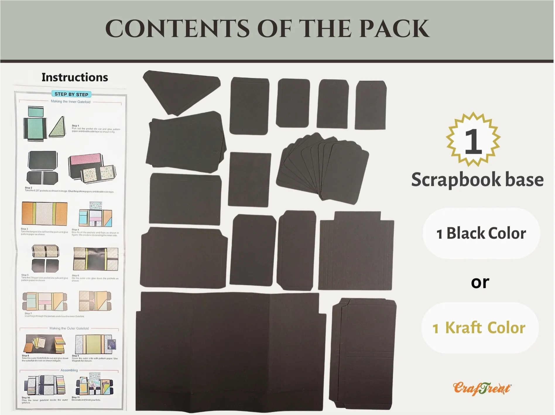 Craftreat Kraft Gate Fold Folio