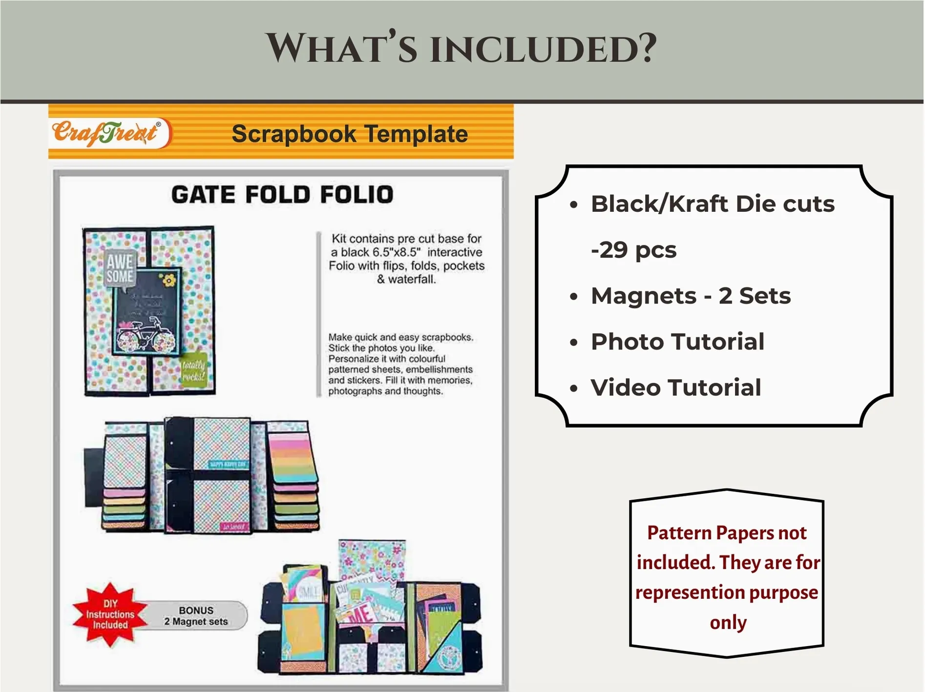 Craftreat Kraft Gate Fold Folio