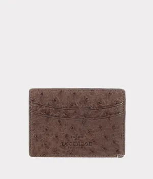 Credit Card Case – Ostrich :: Sienna