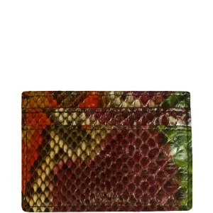 Credit Card Holder in Snakeskin